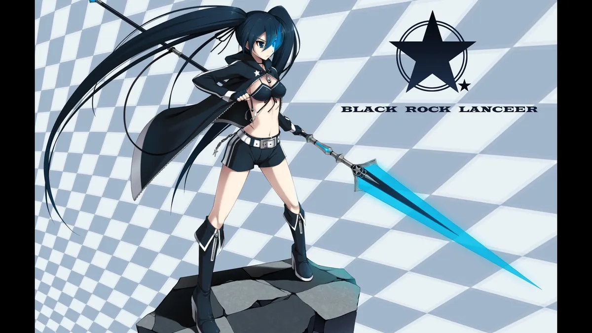 Stone Background Screen Desktop wallpaper: Anime, Black Rock Shooter 4K free download for PC ...