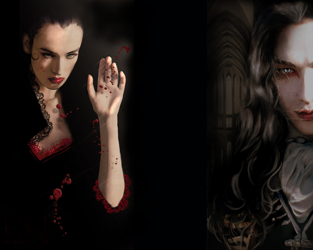 Download mobile wallpaper Vampire, Dark for free.