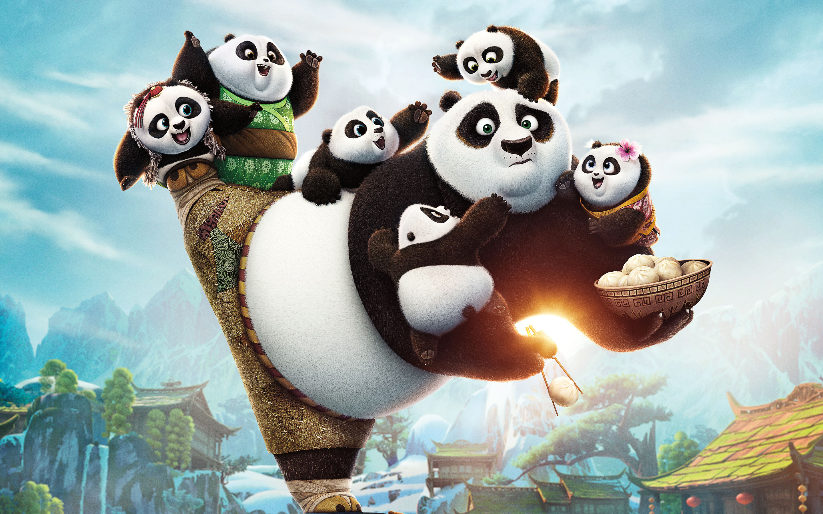 376261 descargar fondo de pantalla kung fu panda, kung fu panda 3, películas, po (kung fu panda): protectores de pantalla e imágenes gratis
