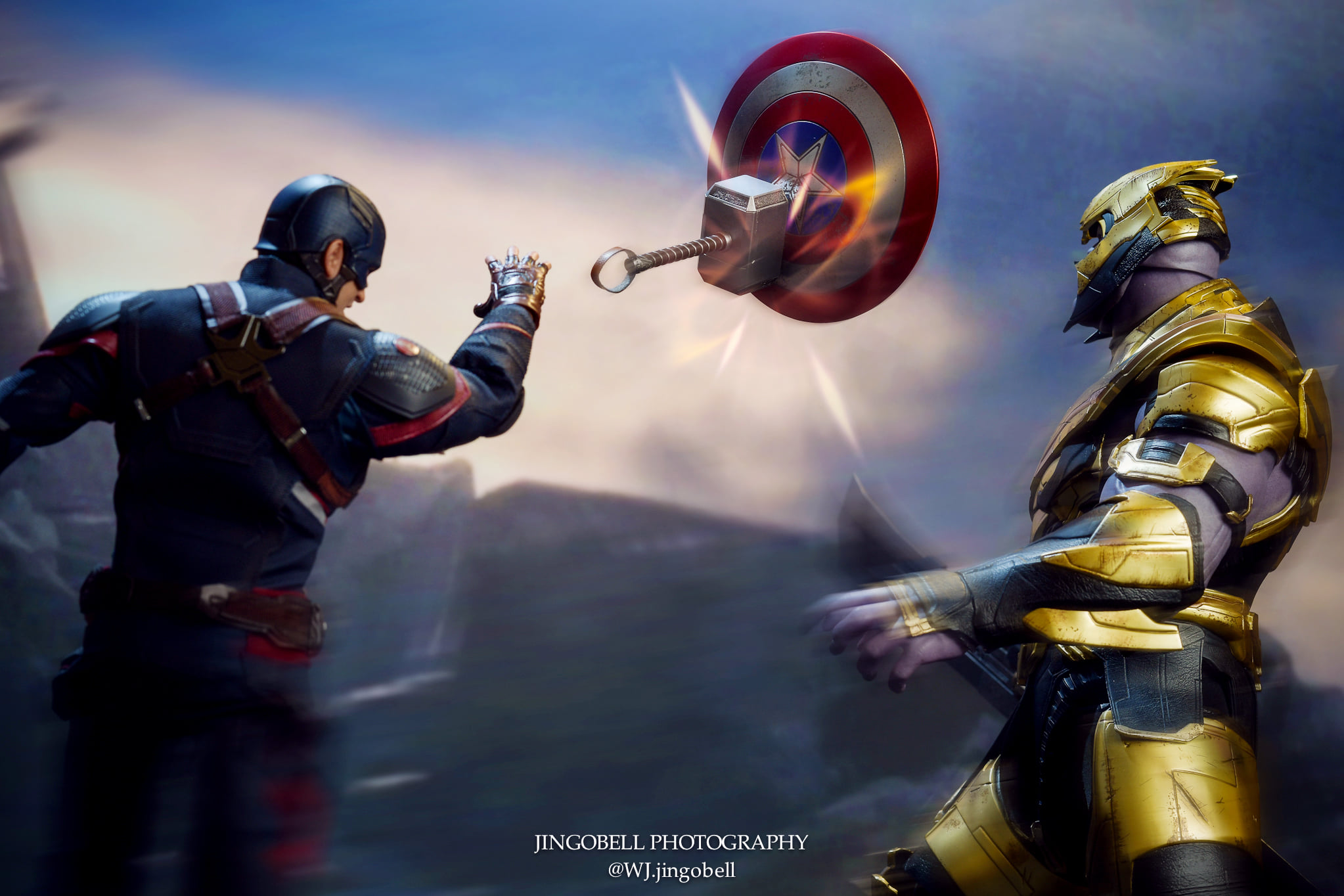Free download wallpaper Captain America, Toy, Figurine, Movie, The Avengers, Thanos, Avengers Endgame on your PC desktop