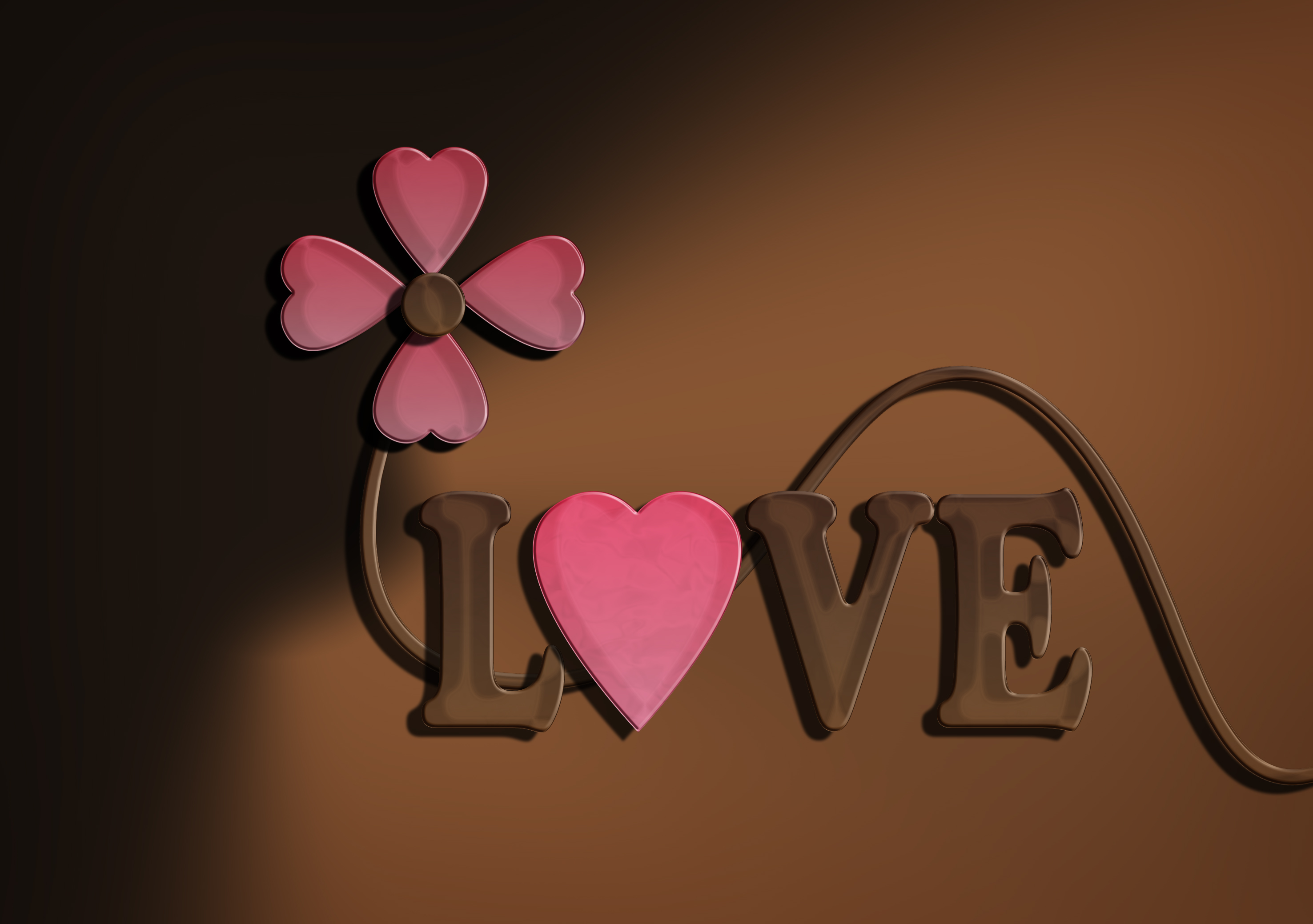 PCデスクトップにピンク, 花, 芸術的, 愛する, 心臓画像を無料でダウンロード