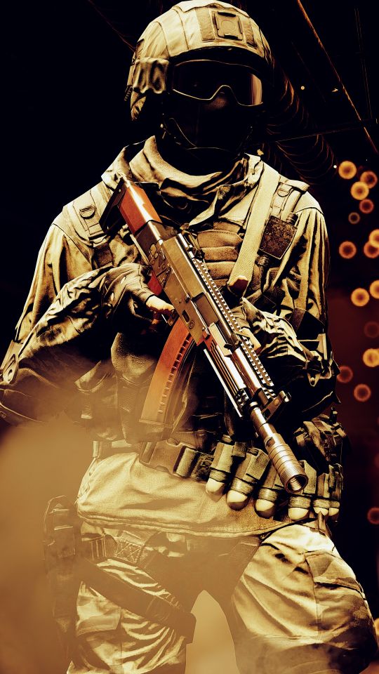 Handy-Wallpaper Waffe, Schlachtfeld, Soldat, Computerspiele, Battlefield 4 kostenlos herunterladen.