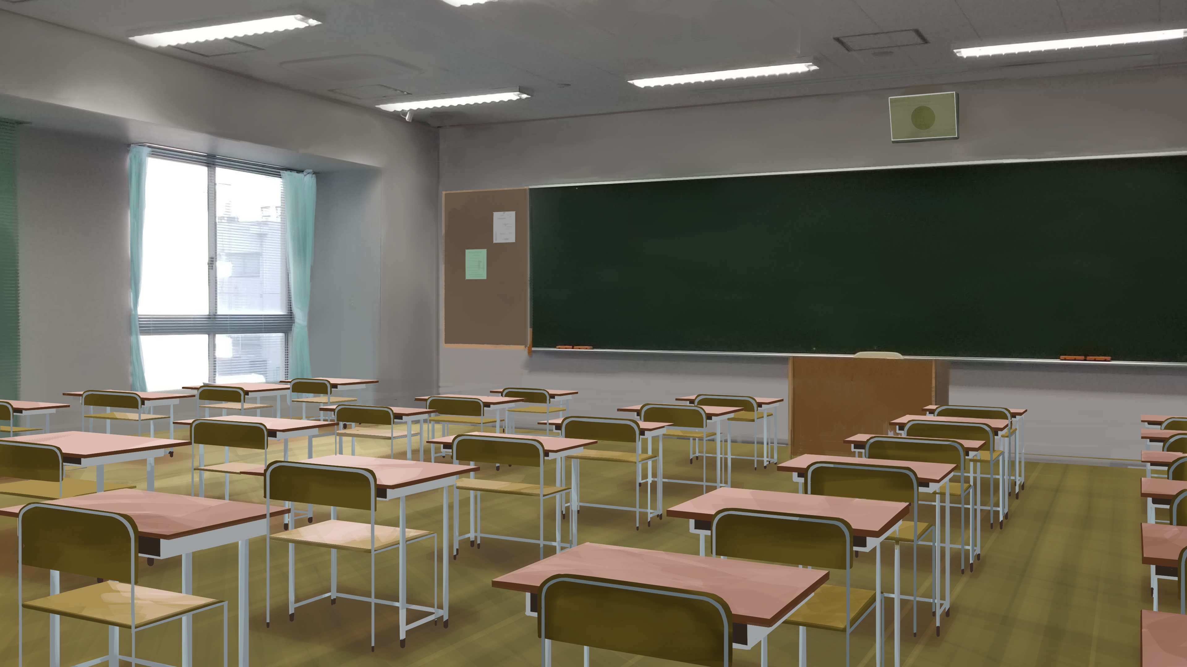 Download mobile wallpaper Anime, Room, Classroom for free.