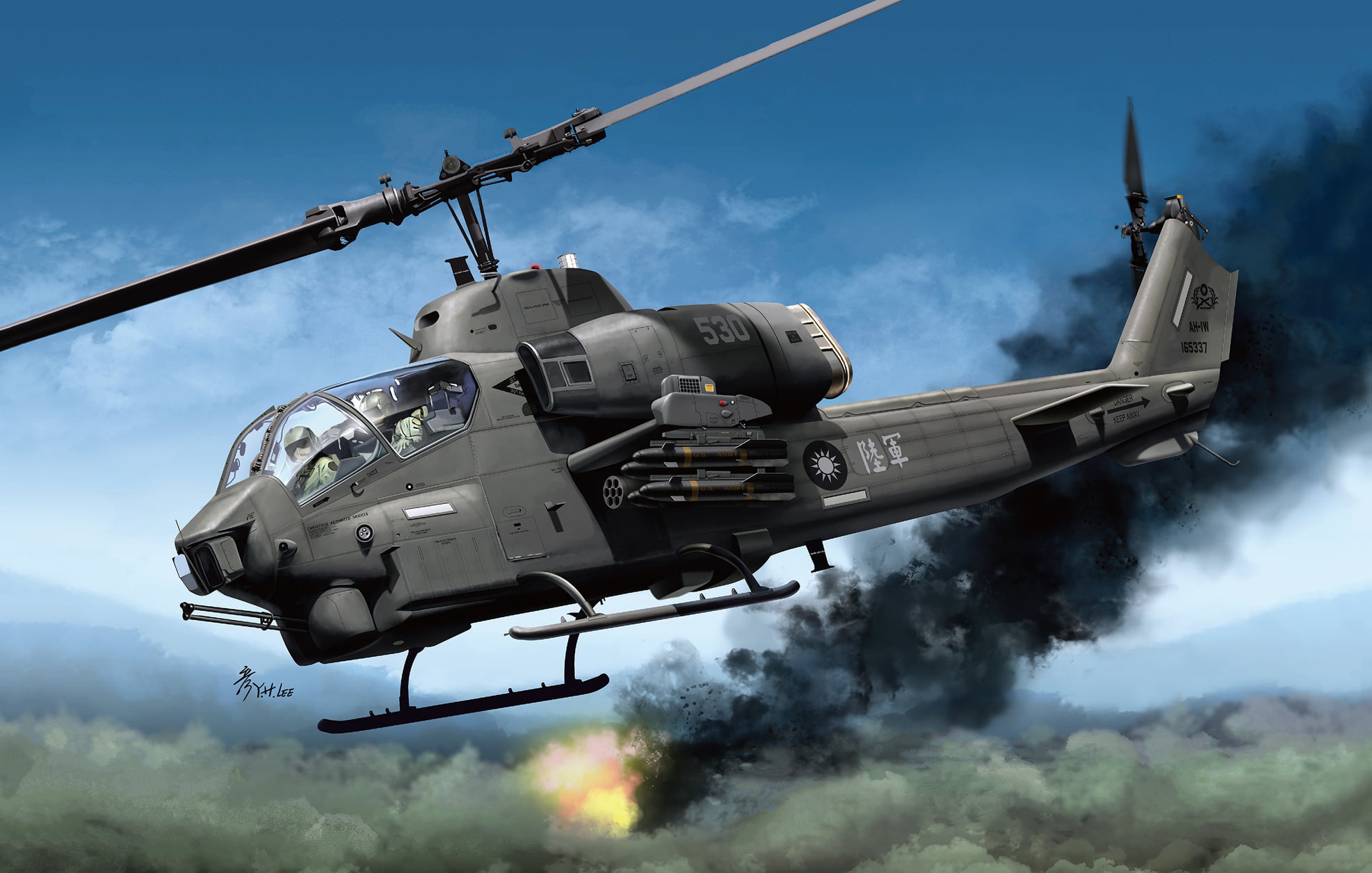 Baixe gratuitamente a imagem Helicóptero, Militar, Helicóptero De Ataque, Bell Ah 1 Supercobra na área de trabalho do seu PC