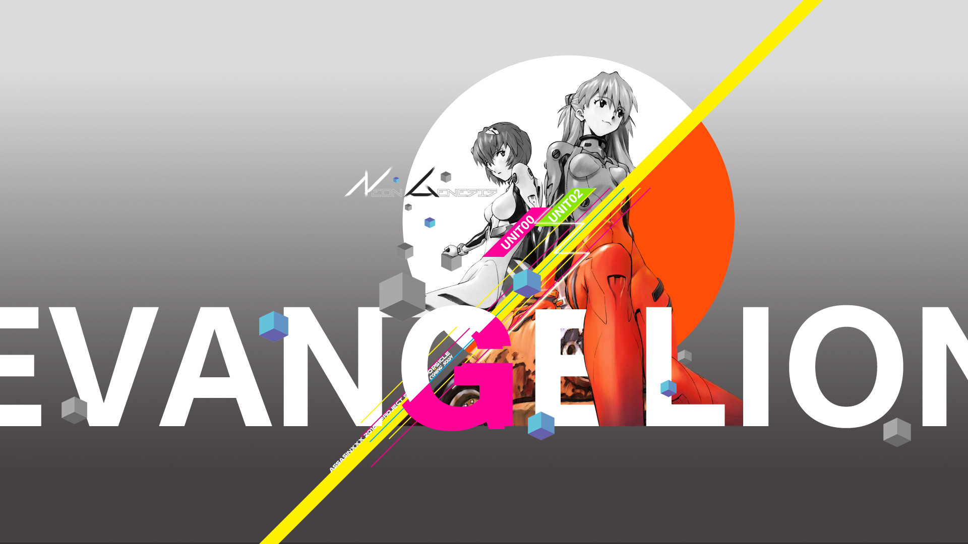 Laden Sie das Evangelion, Animes, Neon Genesis Evangelion, Asuka Langley Sohryu, Rei Ayanami-Bild kostenlos auf Ihren PC-Desktop herunter
