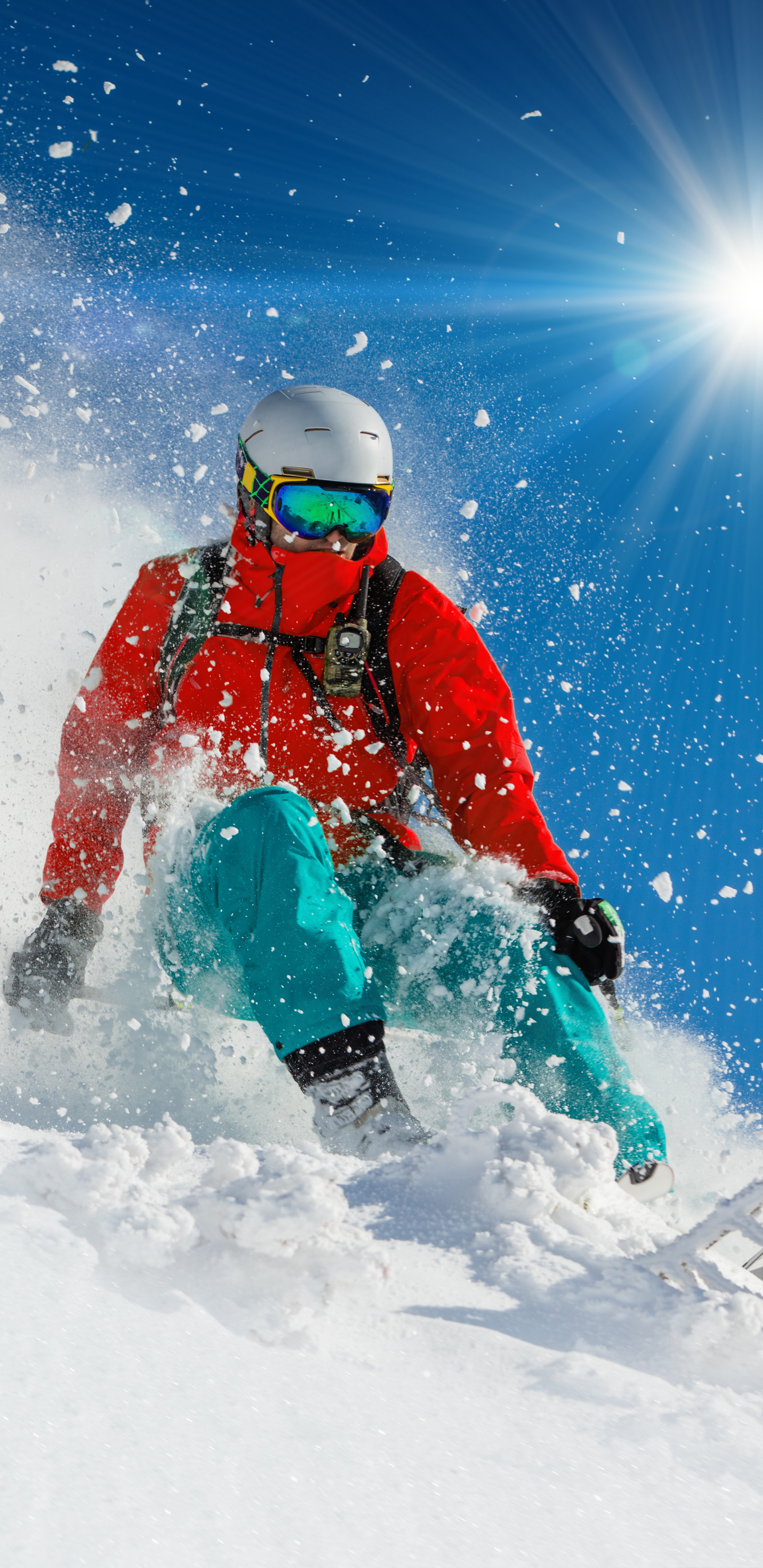 Handy-Wallpaper Sport, Winter, Schnee, Skifahren kostenlos herunterladen.