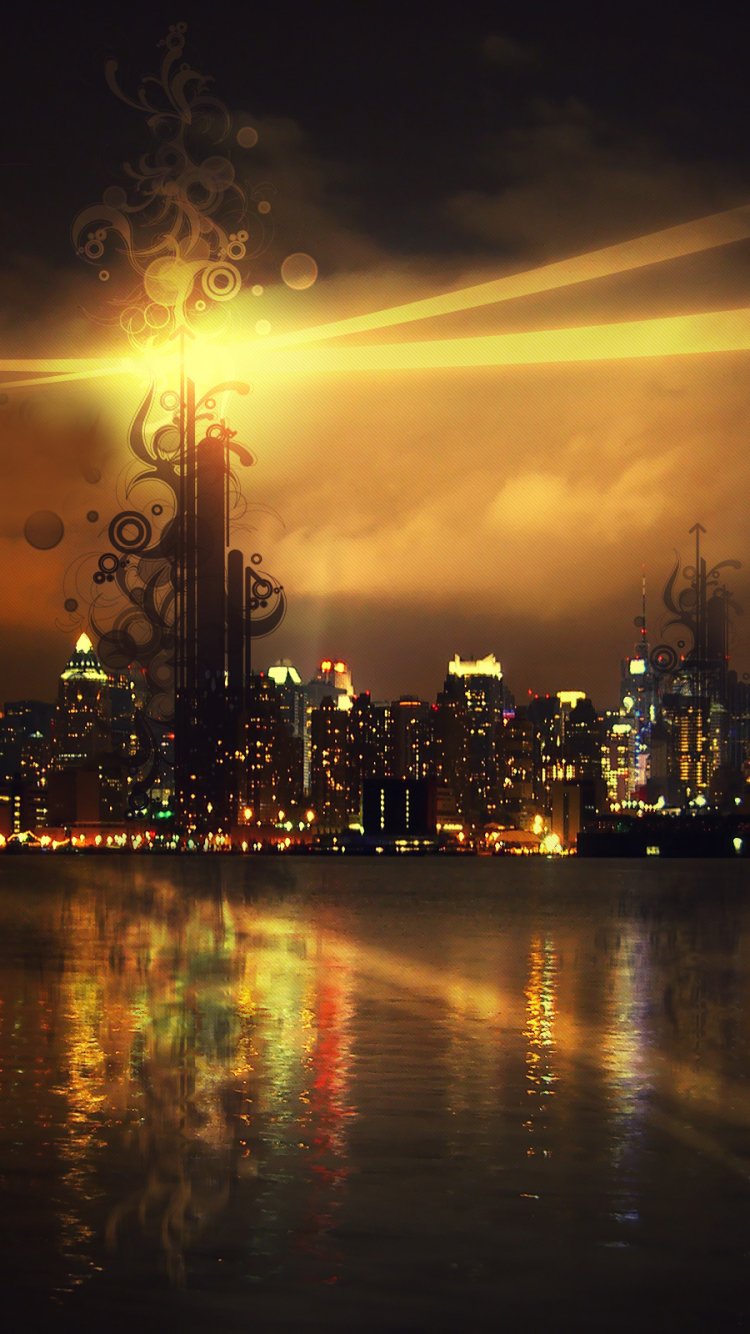 Download mobile wallpaper Vector, Cityscape, Artistic for free.