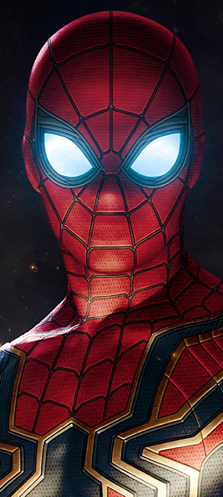 Descarga gratuita de fondo de pantalla para móvil de Los Vengadores, Películas, Hombre Araña, Ojos Brillantes, Peter Parker, Vengadores: Guerra Infinita.