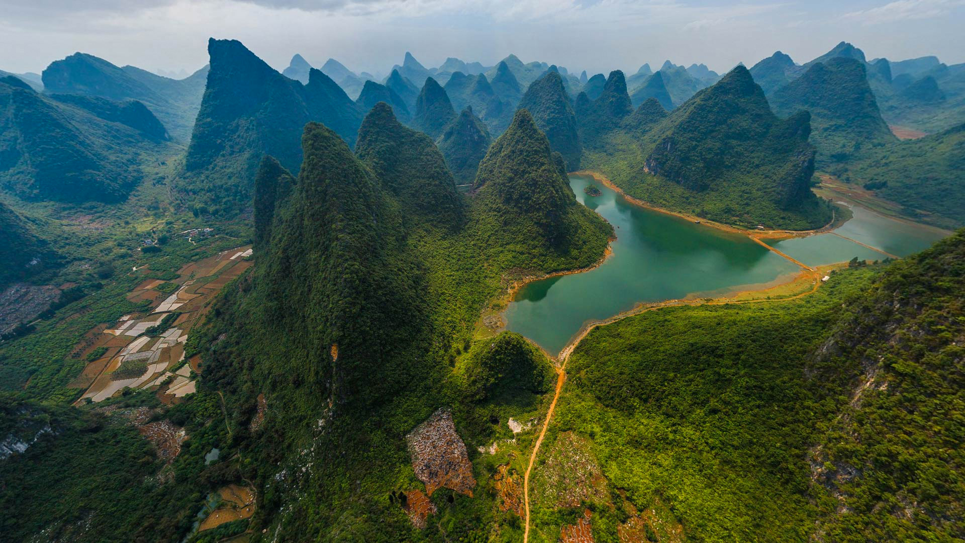無料モバイル壁紙風景, 湖, 山, 森, 地球, 中国をダウンロードします。