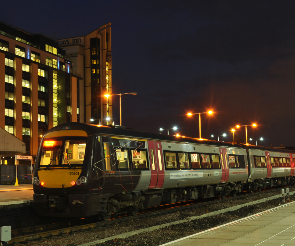 vehicles, train, train station, nottingham, vehicle, station