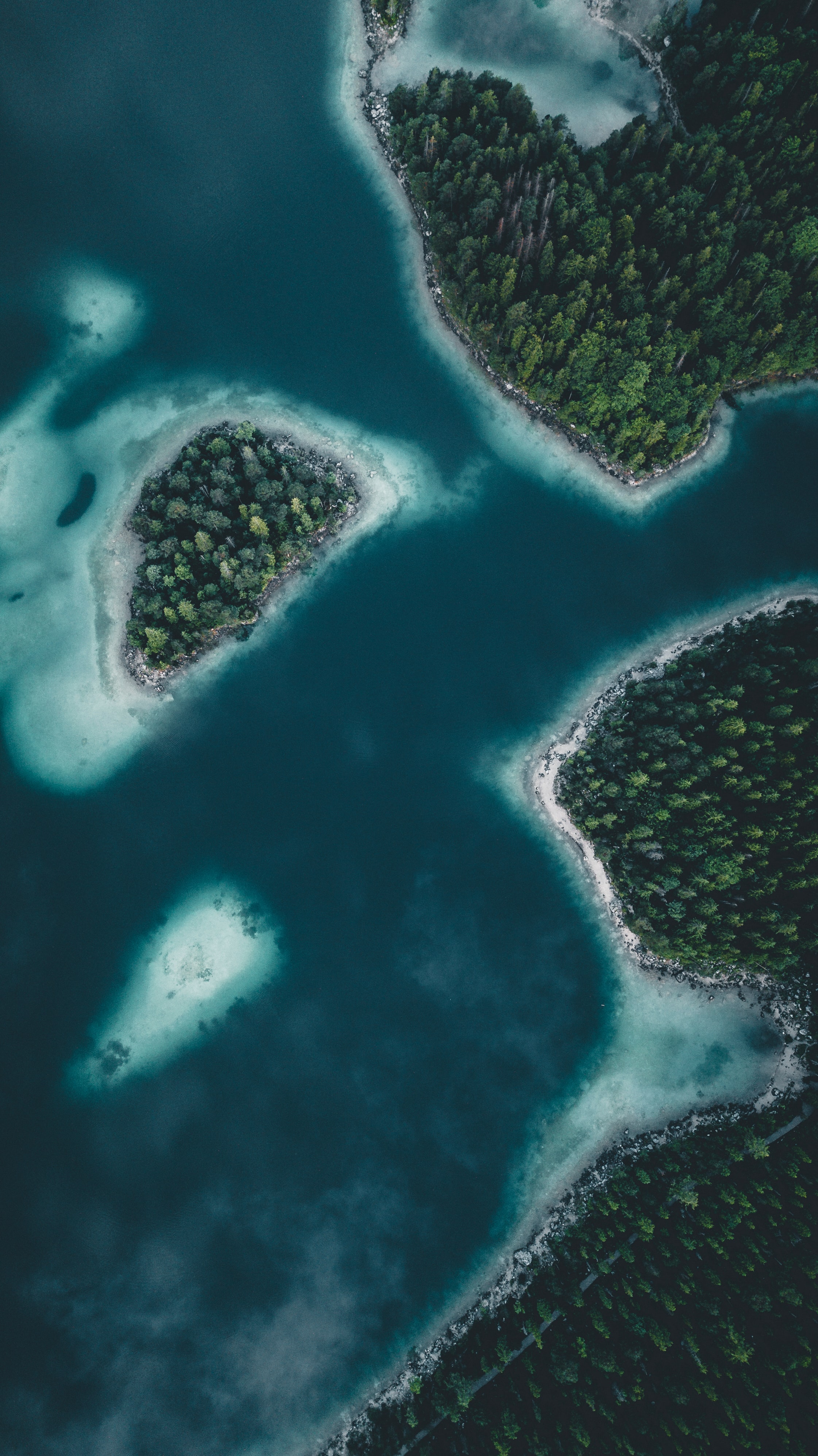 nature, water, view from above, land, earth, islands