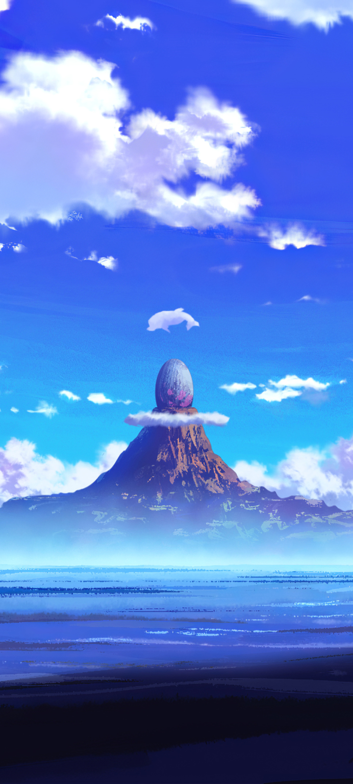 Download mobile wallpaper Anime, Landscape, Sky for free.