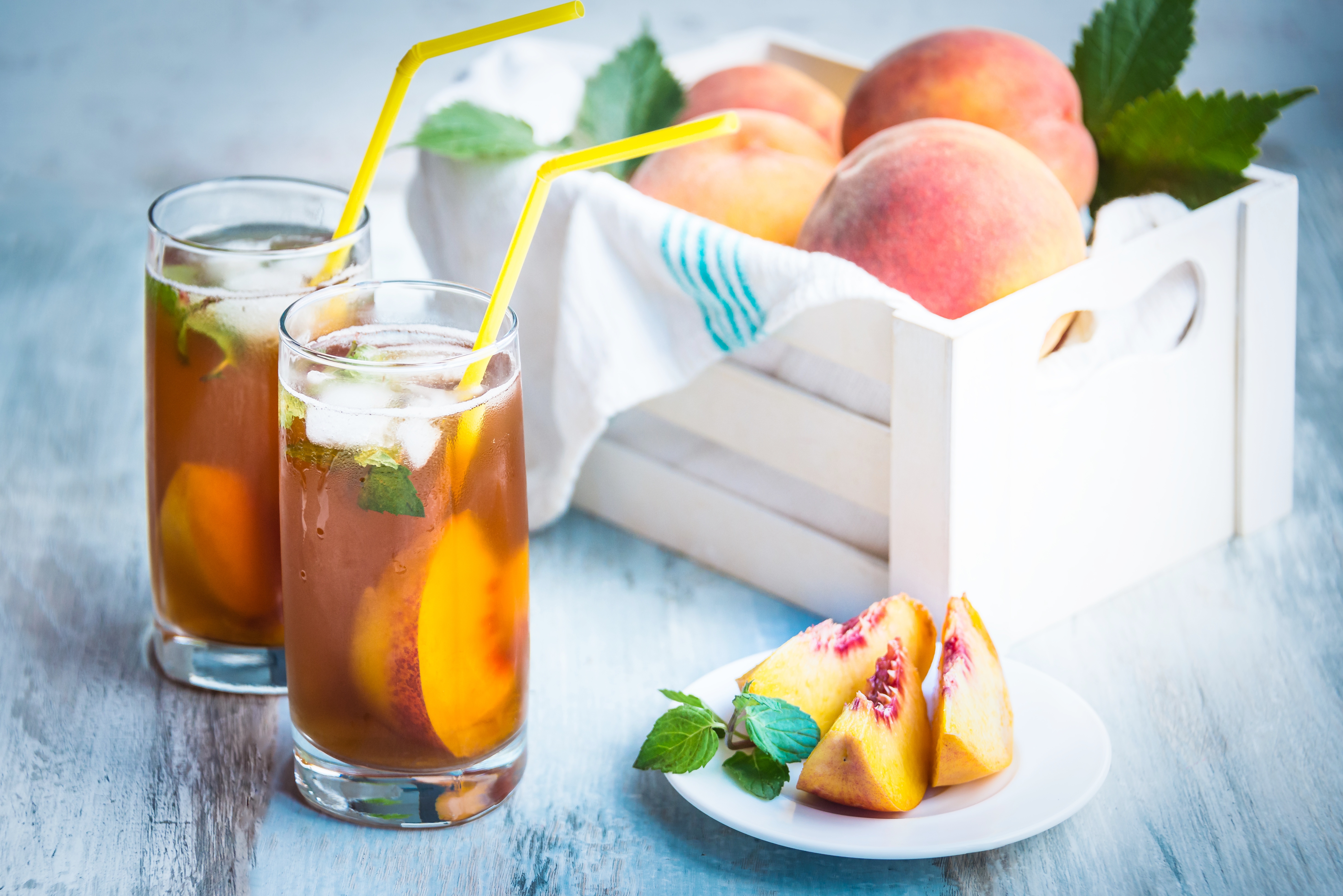 Download mobile wallpaper Food, Still Life, Fruit, Drink, Peach for free.