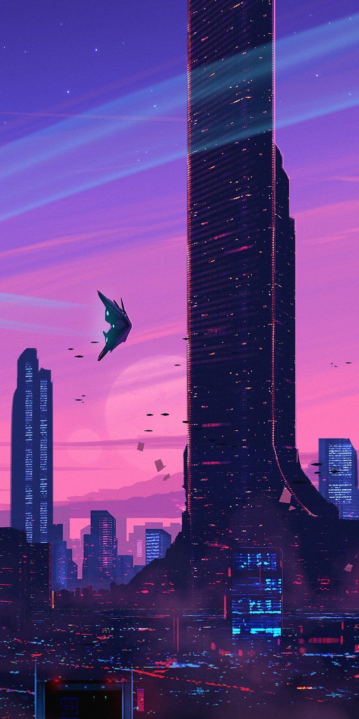 Descarga gratuita de fondo de pantalla para móvil de Ciudad, Paisaje Urbano, Ciencia Ficción.