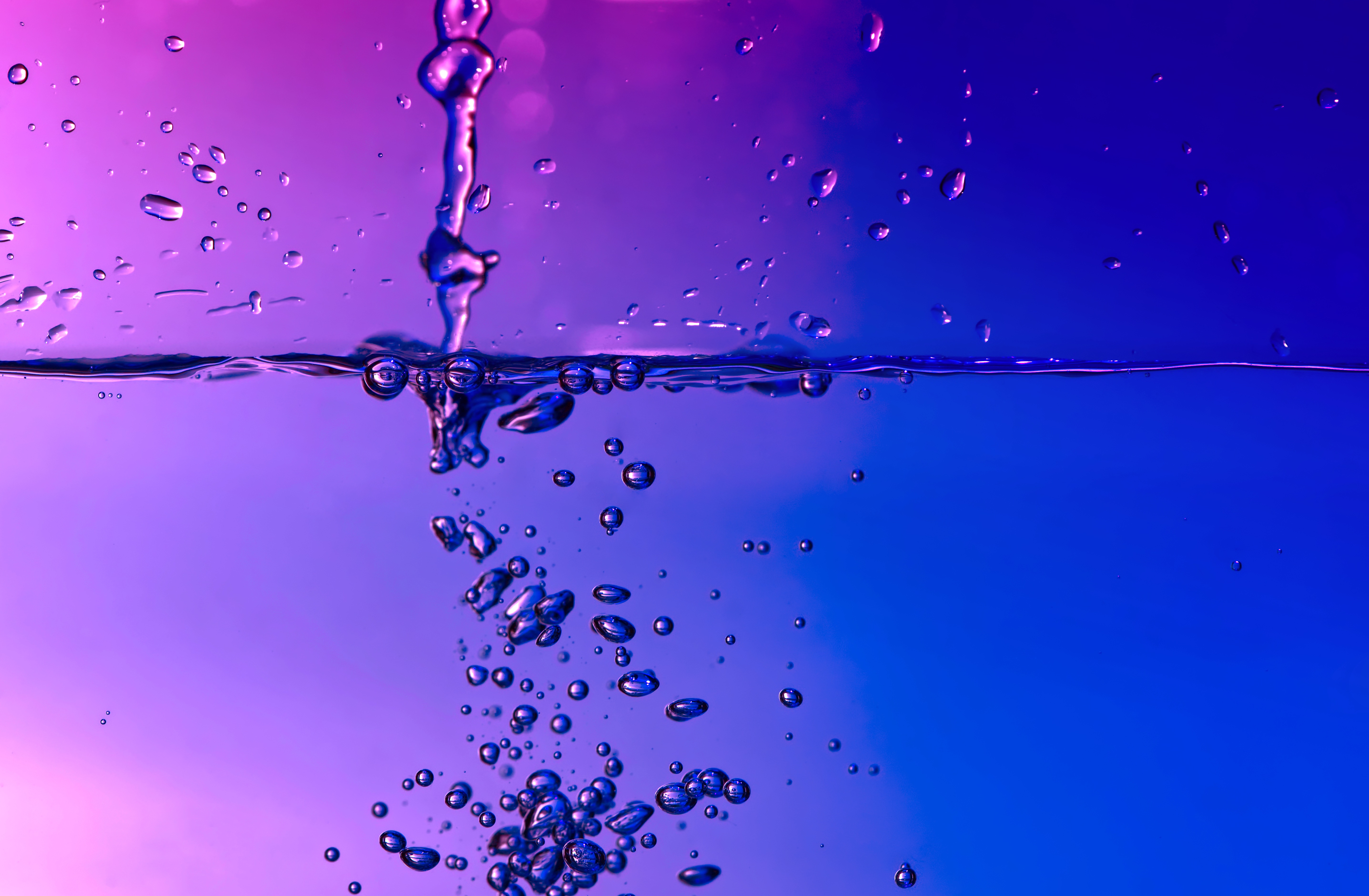 Baixe gratuitamente a imagem Água, Bubbles, Macro, Spray, Borrifo, Gradiente na área de trabalho do seu PC