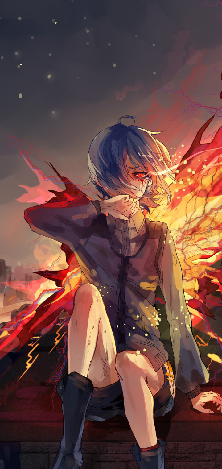 Handy-Wallpaper Animes, Tokyo Ghoul, Touka Kirishima kostenlos herunterladen.