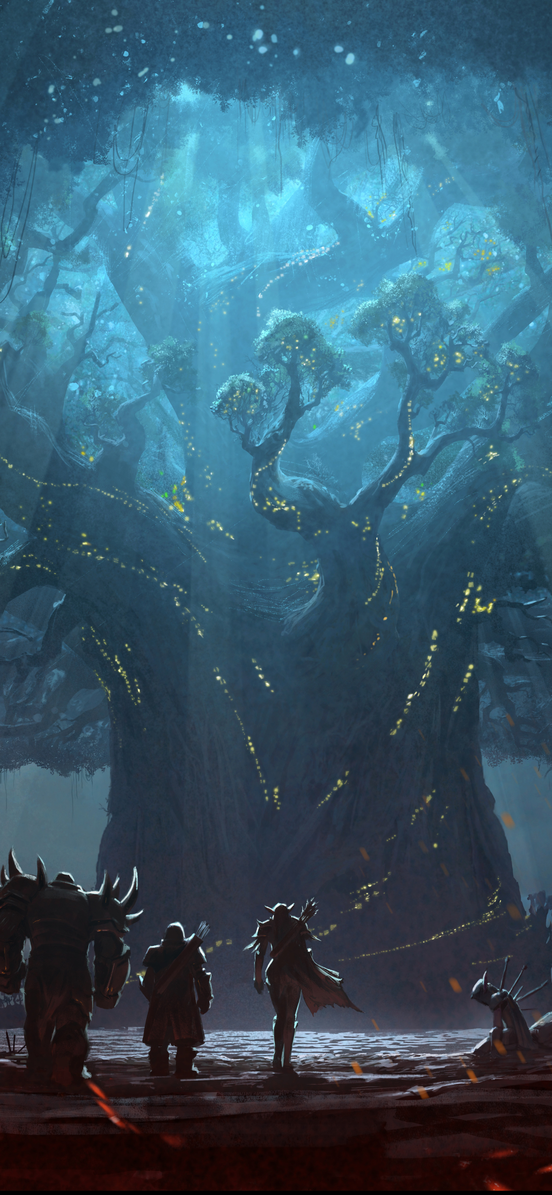 Baixar papel de parede para celular de Árvore, Guerreiro, Espada, Videogame, World Of Warcraft, World Of Warcraft: Battle For Azeroth gratuito.