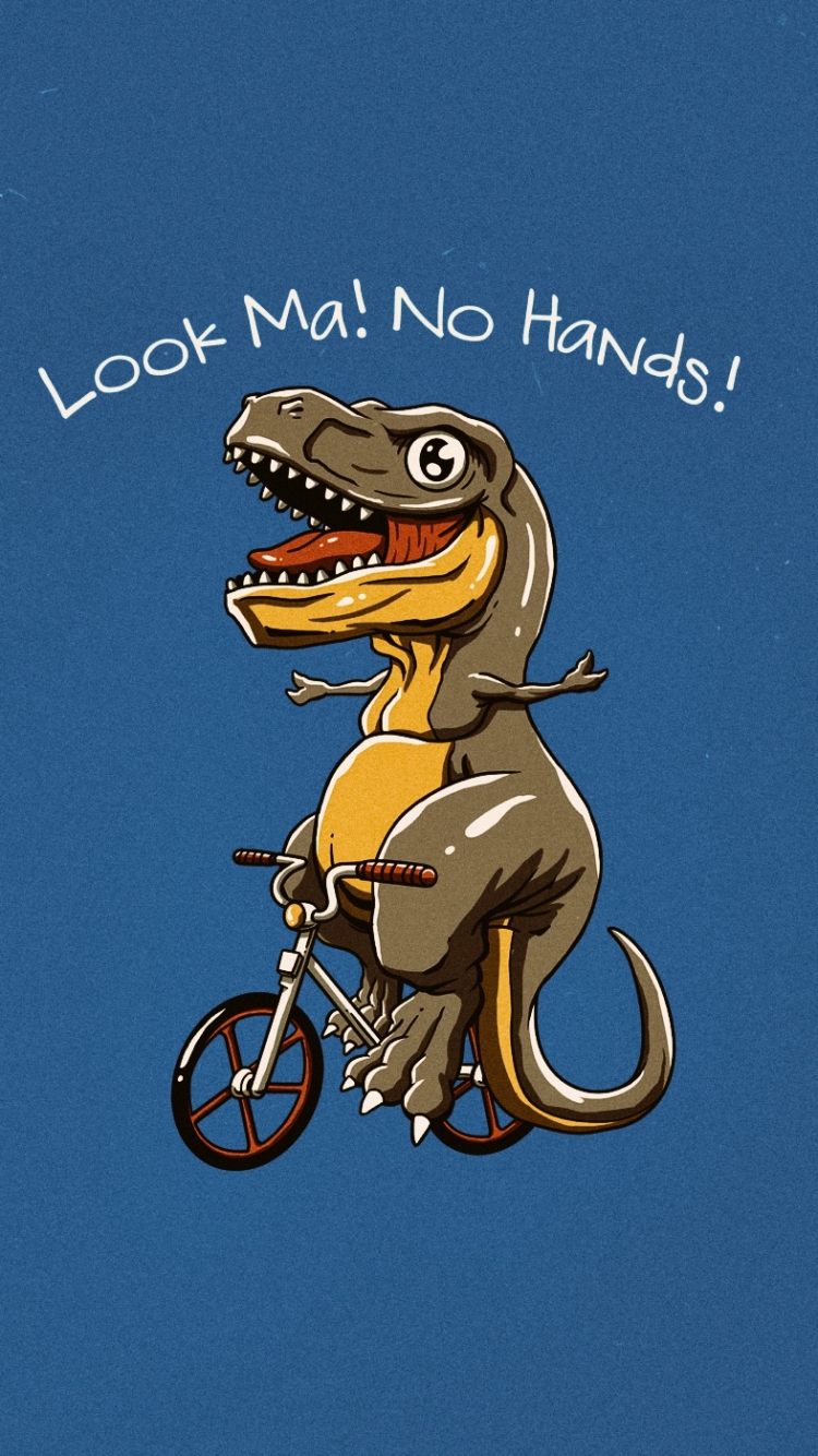 Descarga gratuita de fondo de pantalla para móvil de Humor, Dinosaurio.