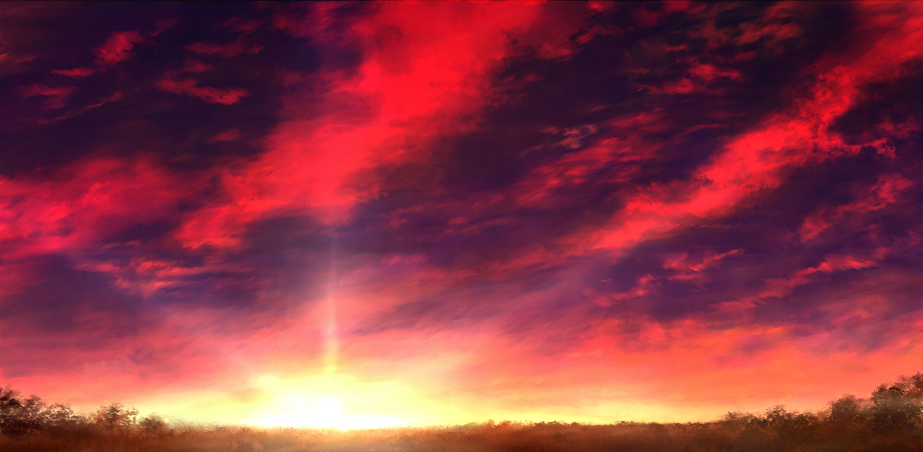 Free download wallpaper Anime, Sky, Cloud on your PC desktop