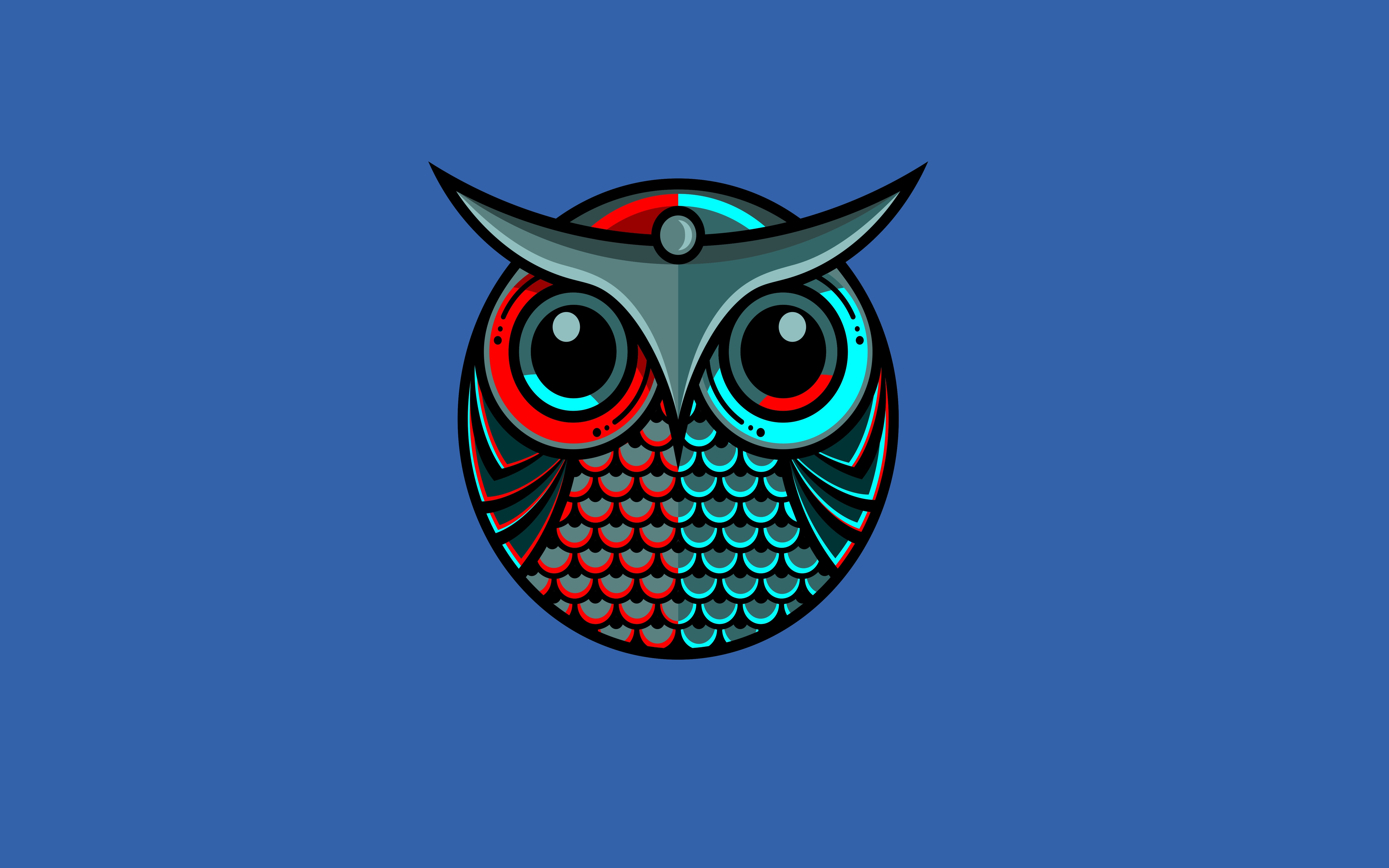 Free download wallpaper Owl, Bird, Animal, Artistic, Minimalist on your PC desktop