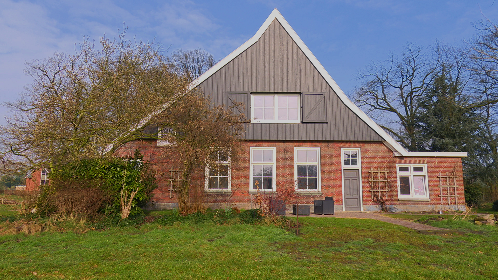 Download mobile wallpaper Building, Netherlands, Farm, Man Made for free.