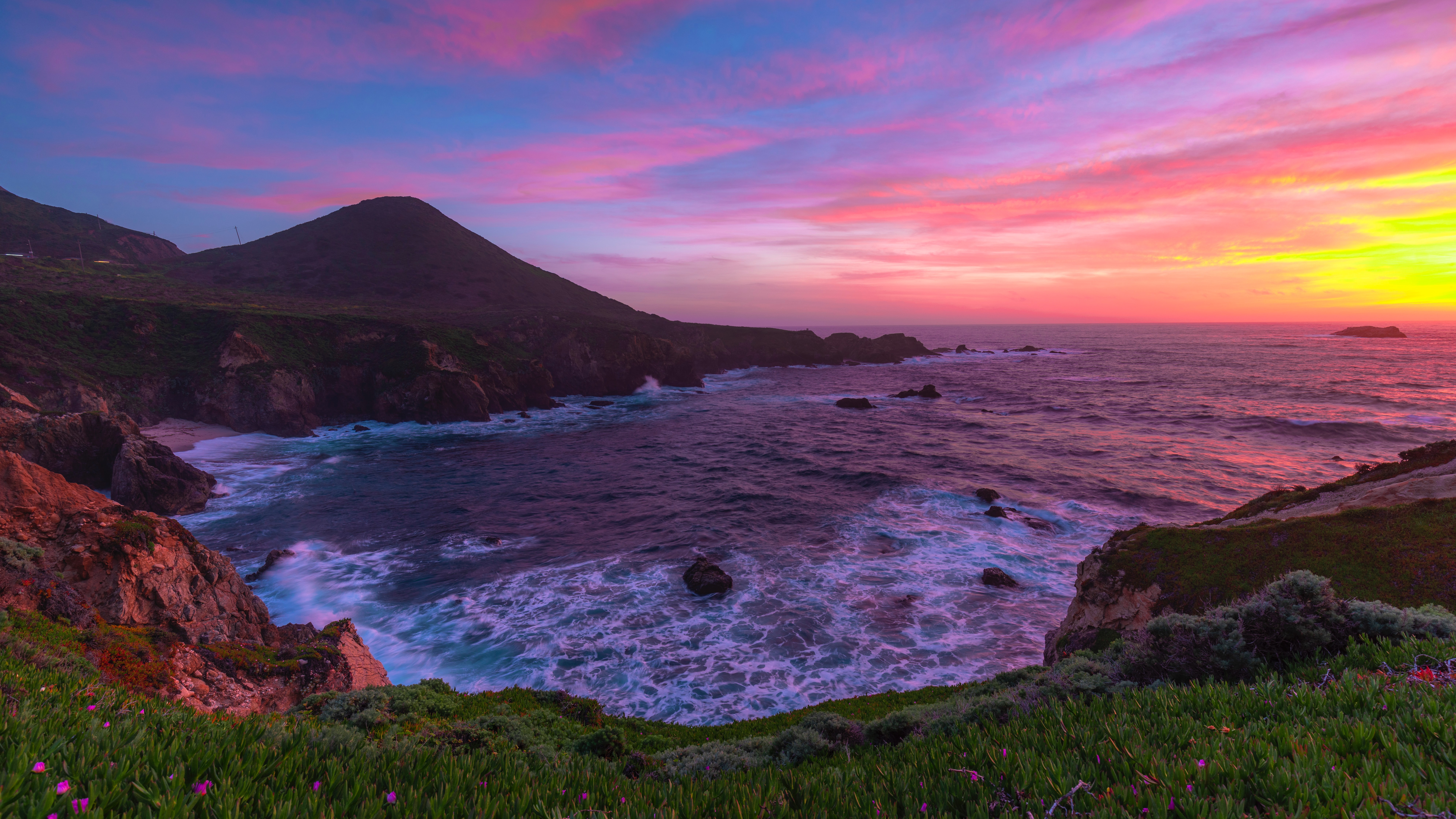 Laden Sie das Küste, Ozean, Himmel, Sonnenuntergang, Erde/natur-Bild kostenlos auf Ihren PC-Desktop herunter