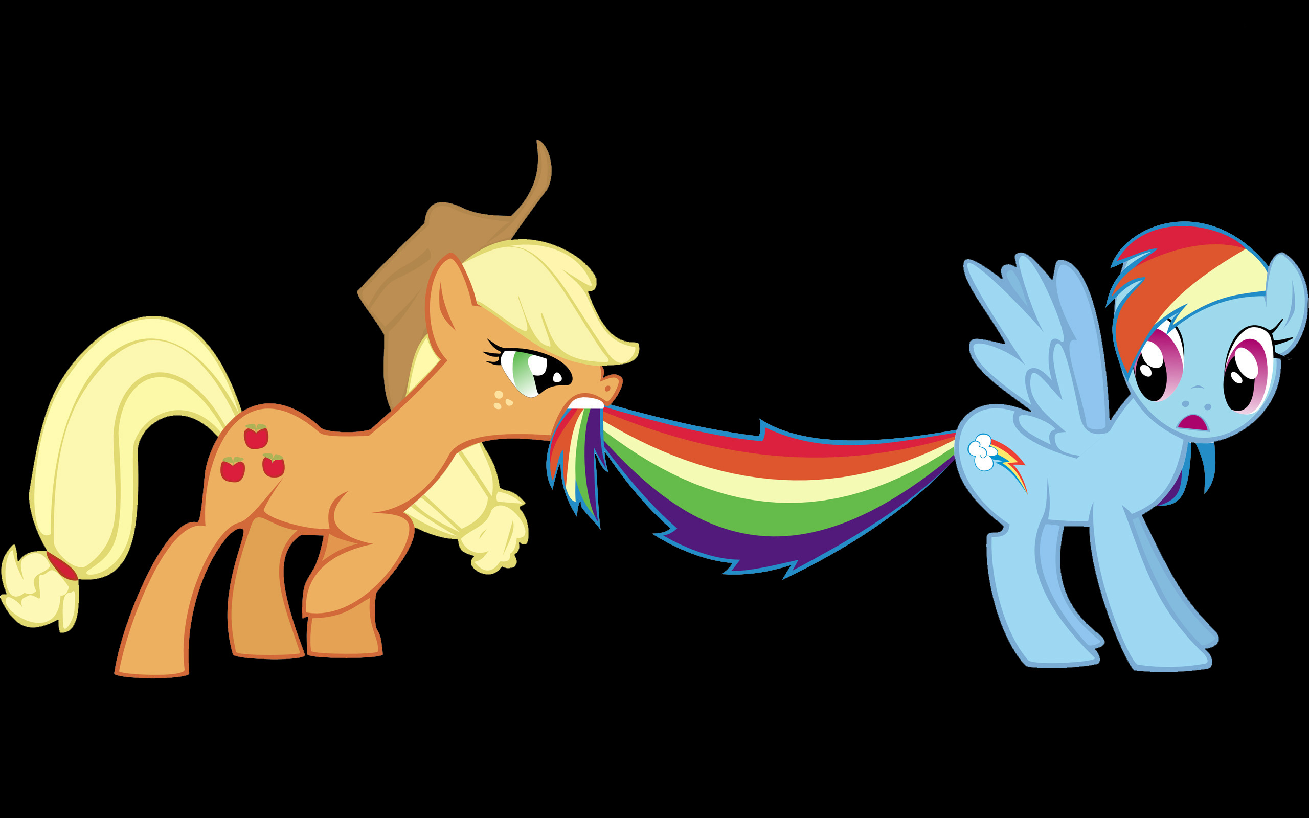 325880 Hintergrundbild herunterladen fernsehserien, my little pony freundschaft ist magie, applejack (mein kleines pony), mein kleines pony, rainbow dash, vektor - Bildschirmschoner und Bilder kostenlos