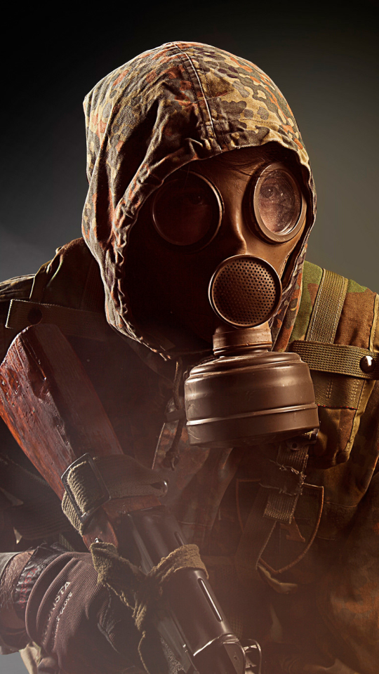 Download mobile wallpaper Gas Mask, Military, Soldier for free.