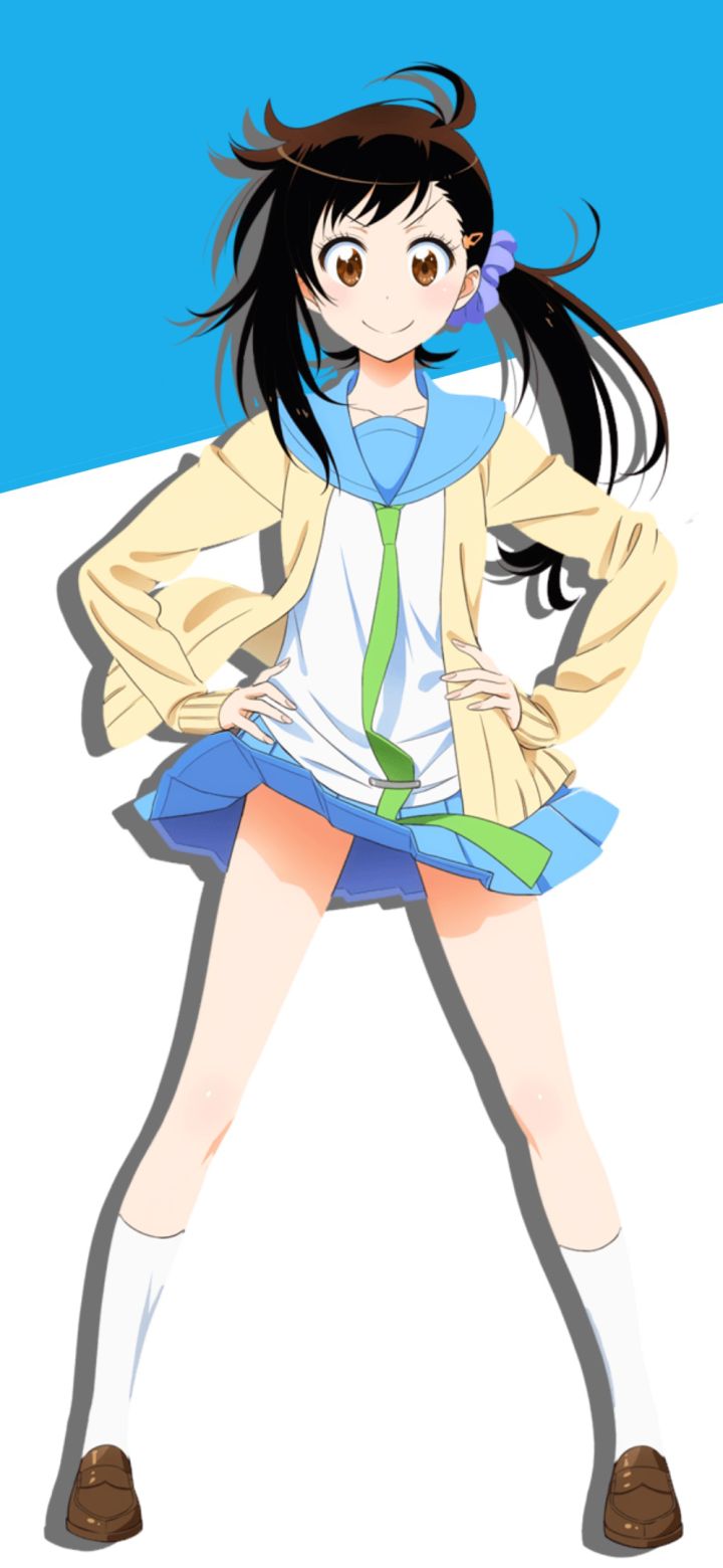 Download mobile wallpaper Anime, Skirt, School Uniform, Brown Eyes, Brown Hair, Short Hair, Nisekoi, Haru Onodera for free.