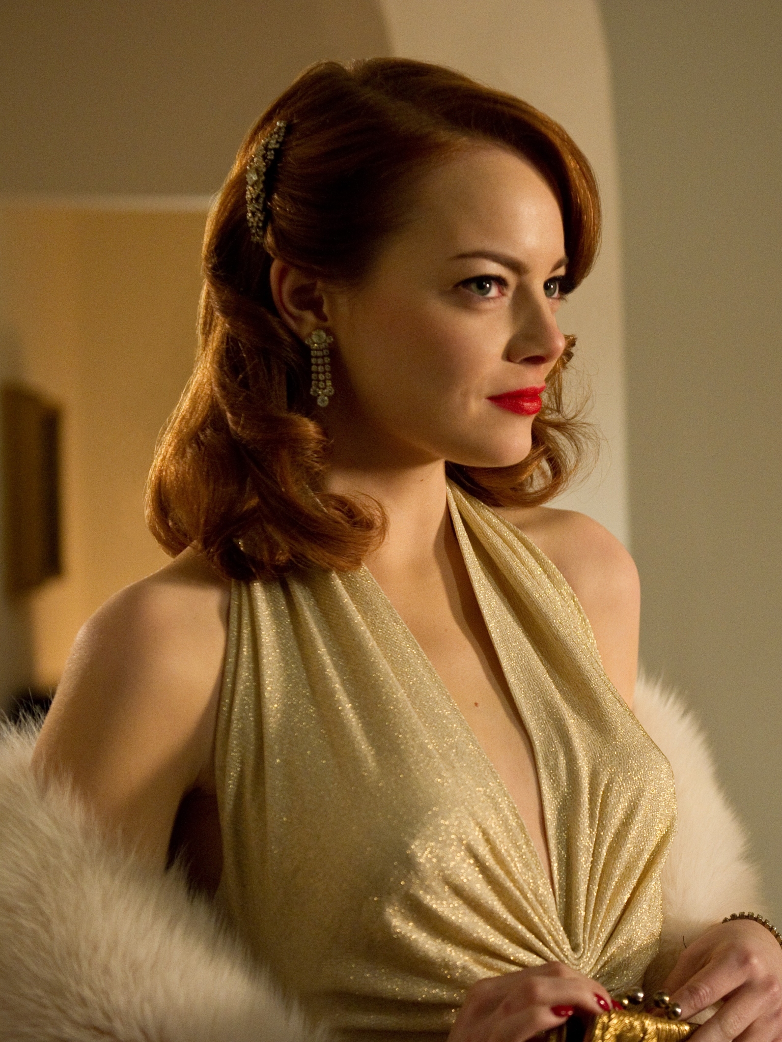 Handy-Wallpaper Emma Stone, Filme, Gangster Squad kostenlos herunterladen.