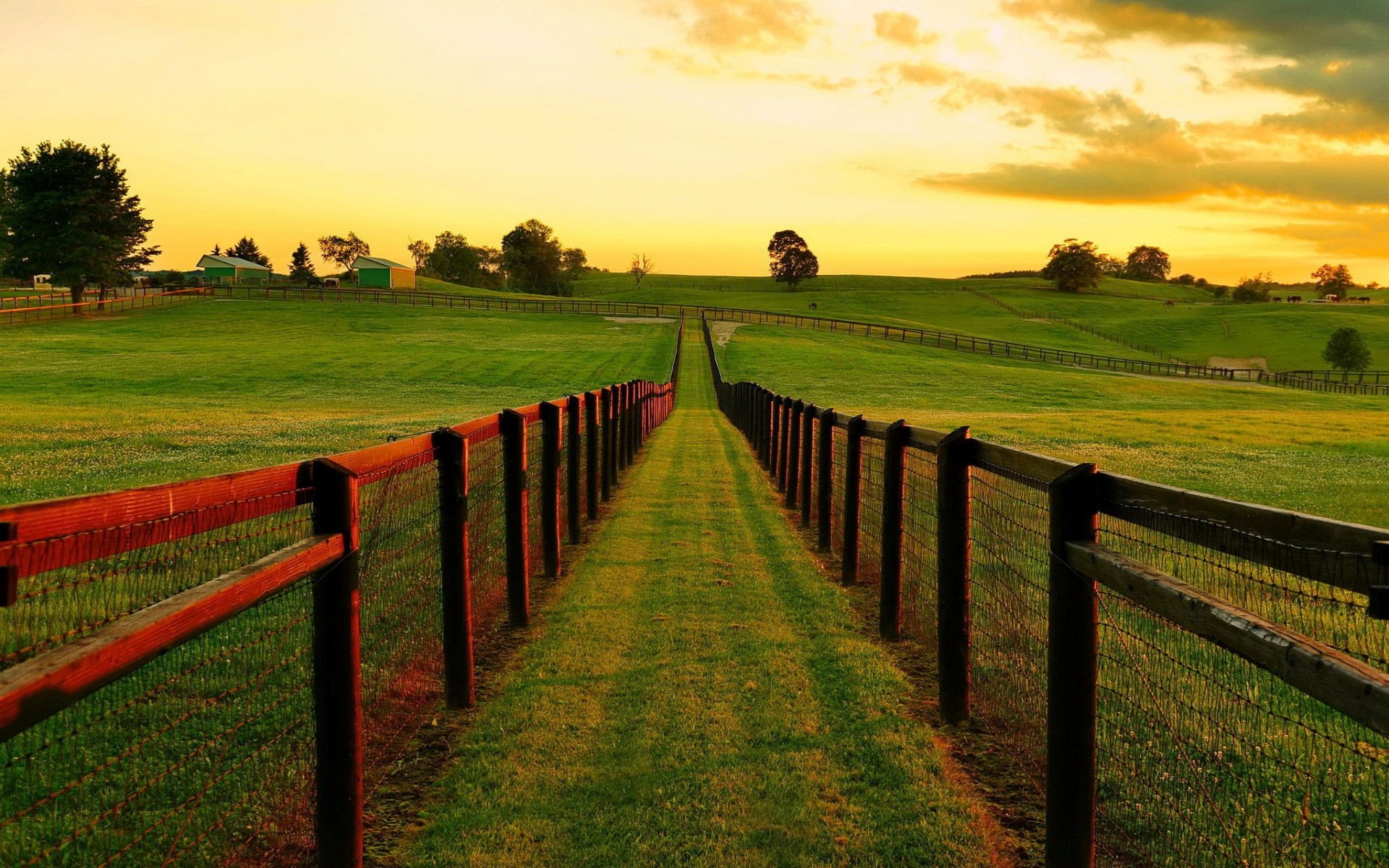 Free download wallpaper Landscape, Fence, Photography on your PC desktop