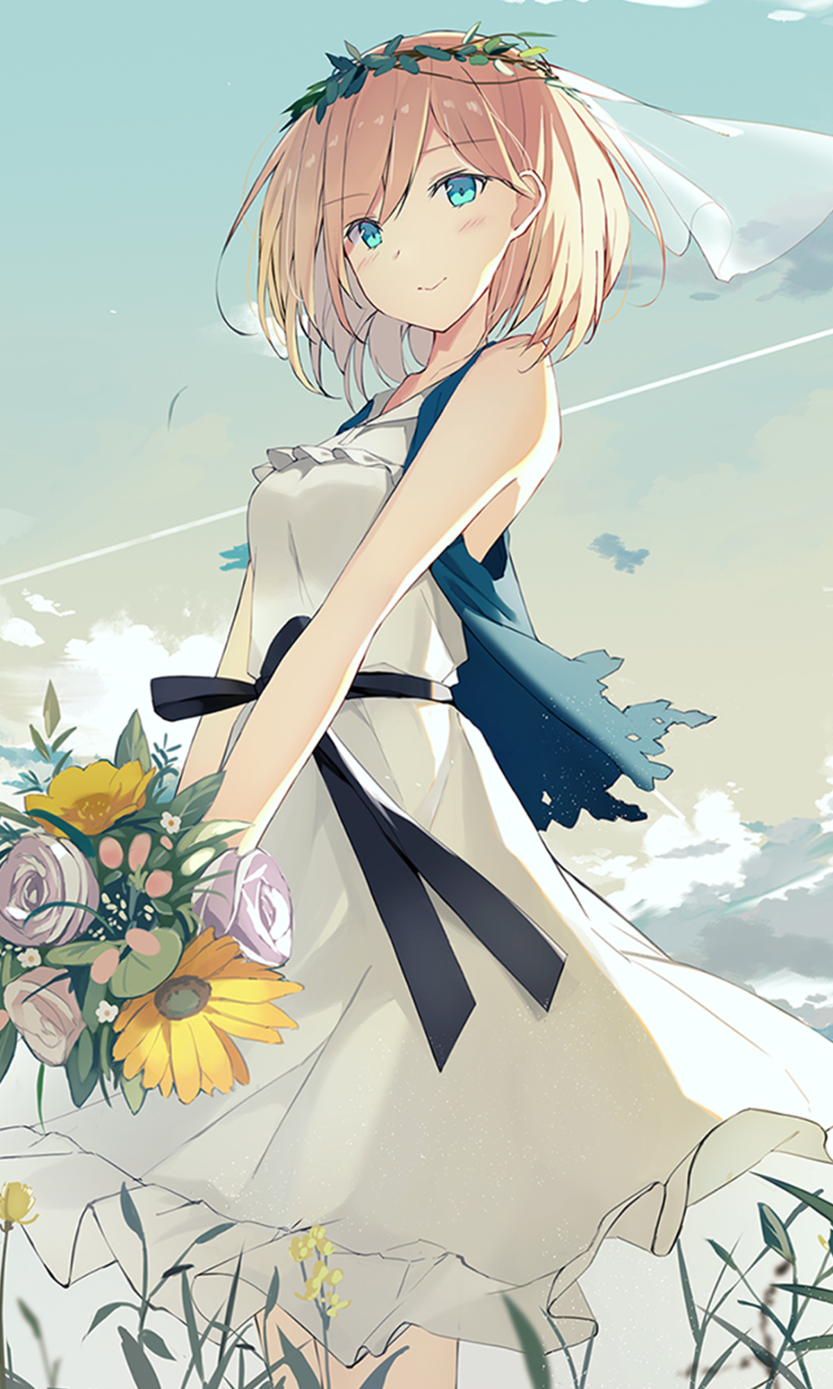 Download mobile wallpaper Anime, Girl, White Dress for free.