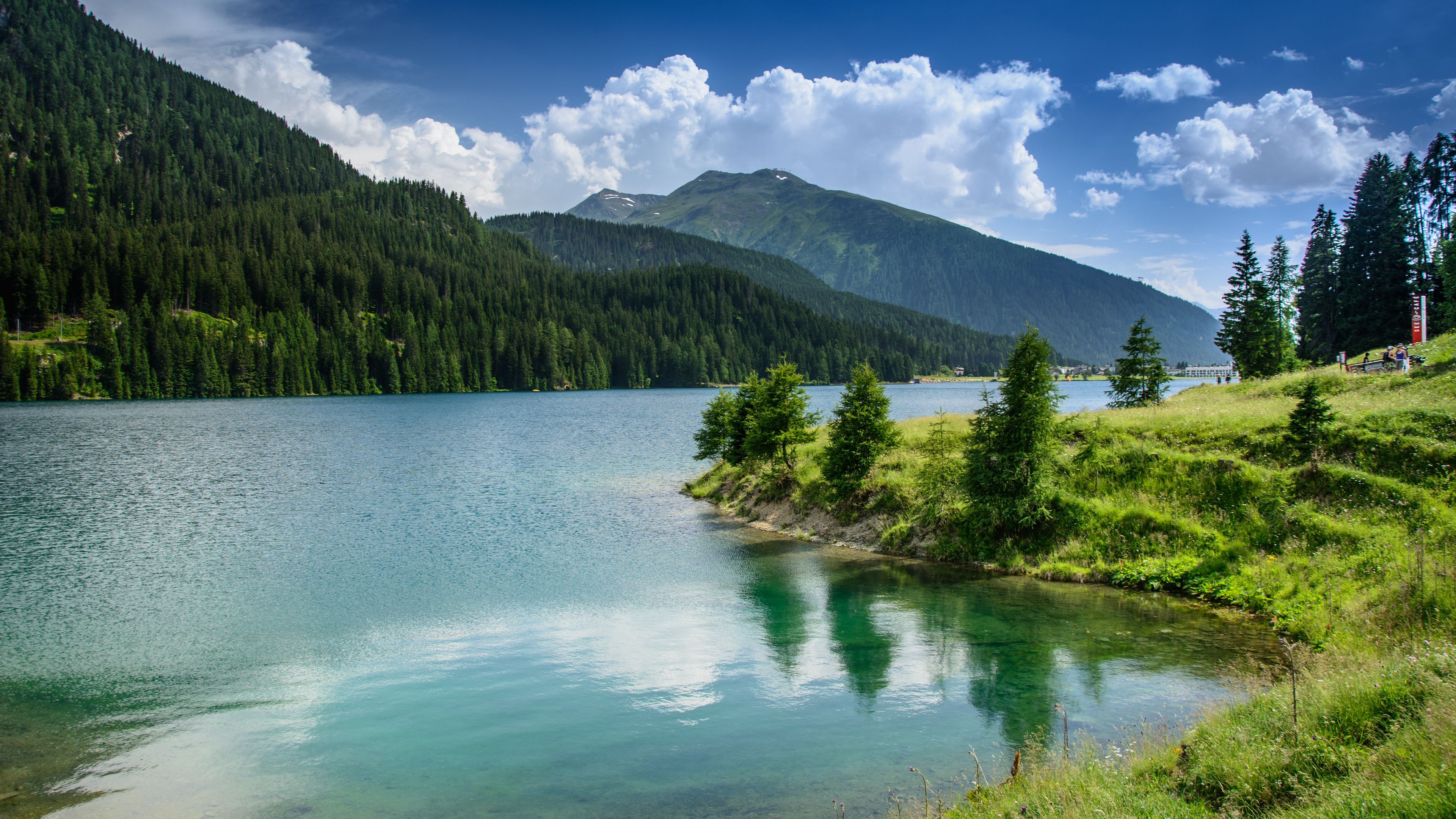 無料モバイル壁紙湖, 山, 森, スイス, 写真撮影, 空, クラウドをダウンロードします。