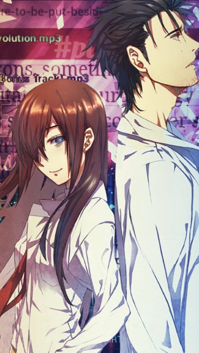 Baixar papel de parede para celular de Anime, Steins Gate, Kurisu Makise, Rintaro Okabe gratuito.