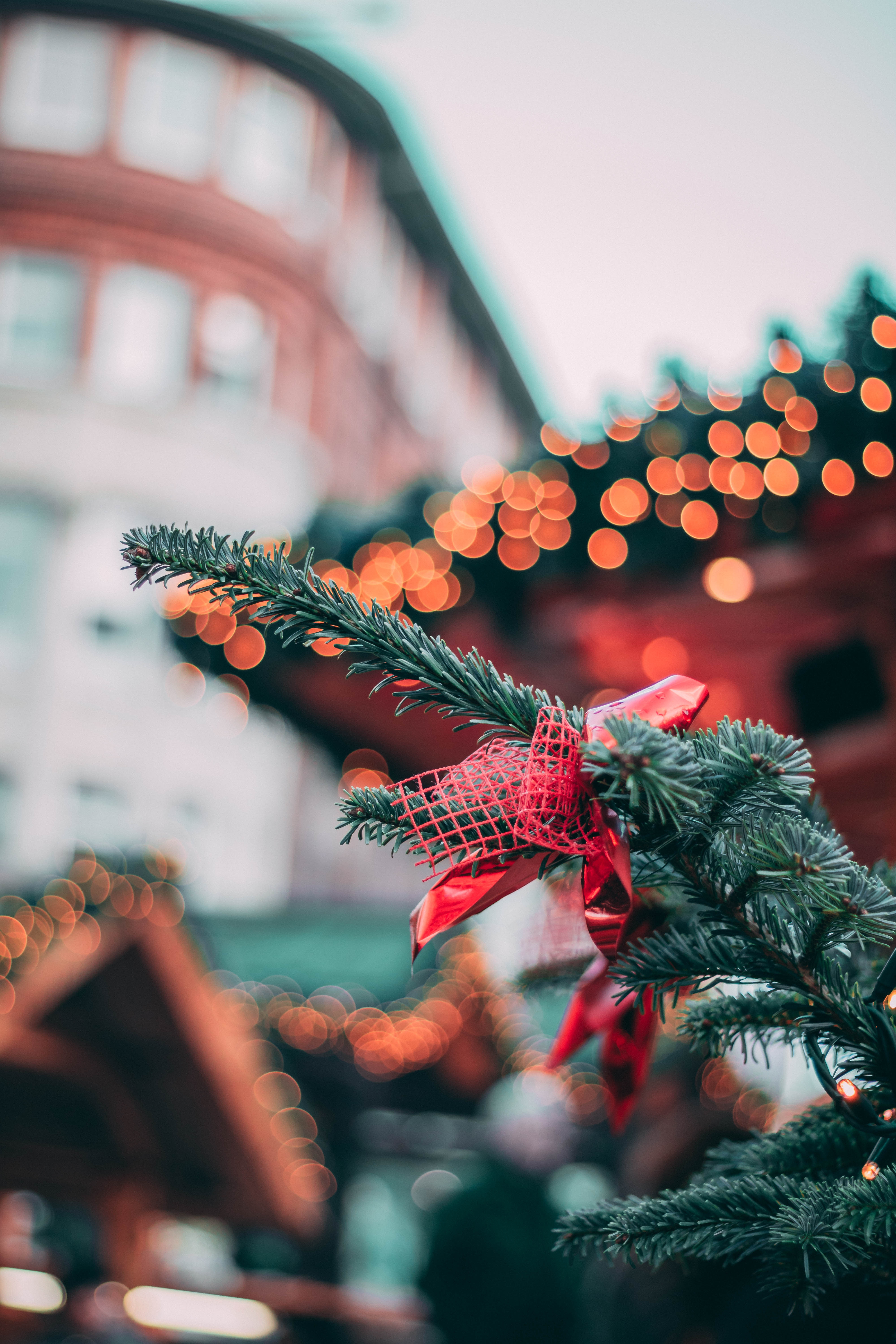 holidays, new year, glare, blur, smooth, christmas, christmas tree, christmas tree toy, bokeh, boquet