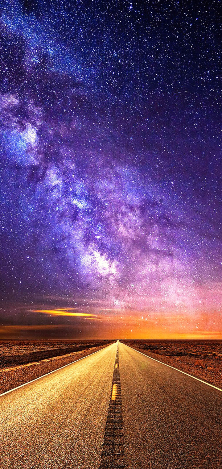 Baixar papel de parede para celular de Noite, Estrada, Feito Pelo Homem gratuito.