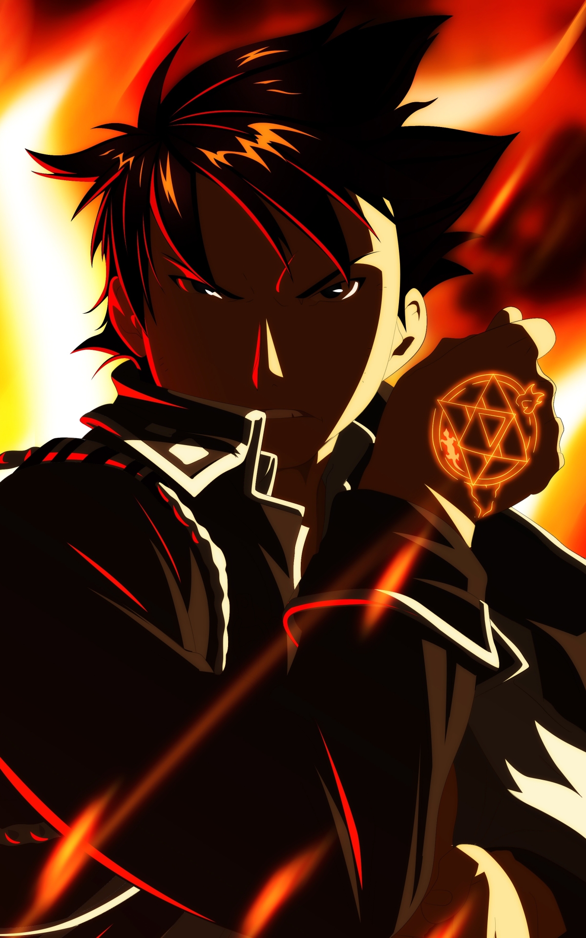 Handy-Wallpaper Fullmetal Alchemist, Animes, Roy Mustang kostenlos herunterladen.