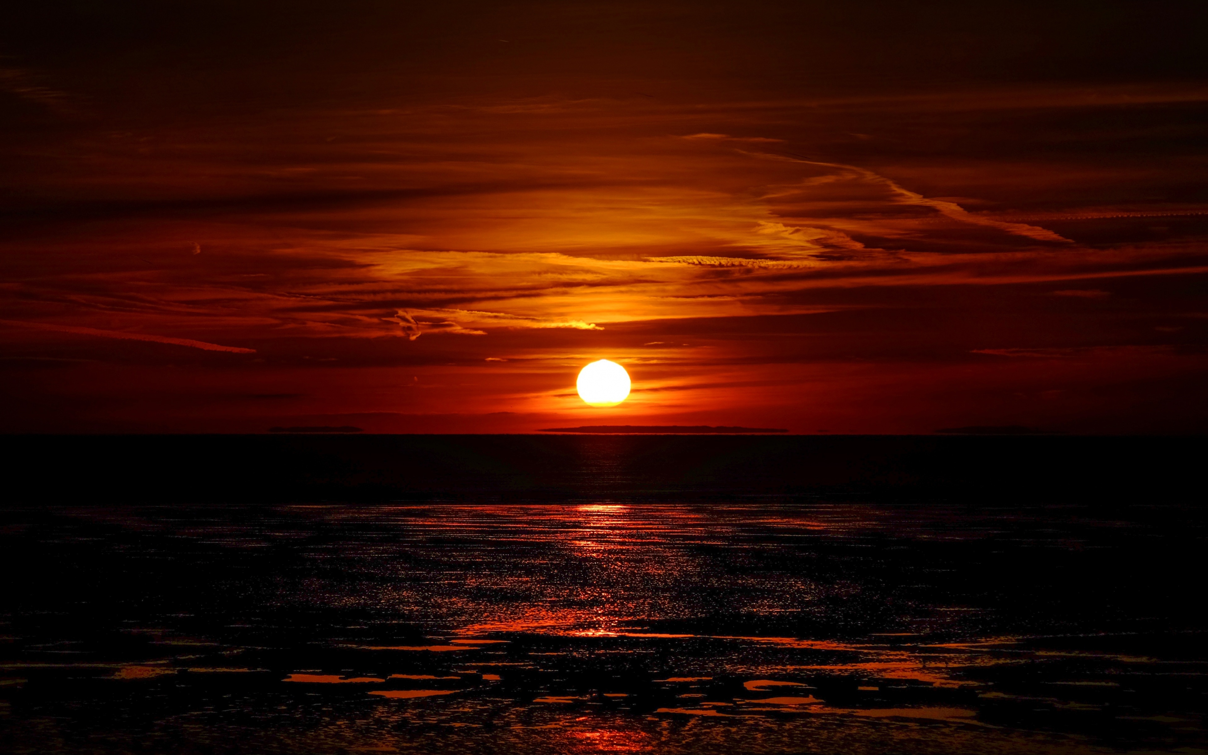 Download mobile wallpaper Nature, Sunset, Sky, Sun, Earth for free.