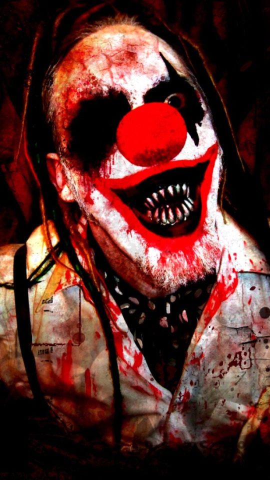 Download mobile wallpaper Dark, Clown for free.