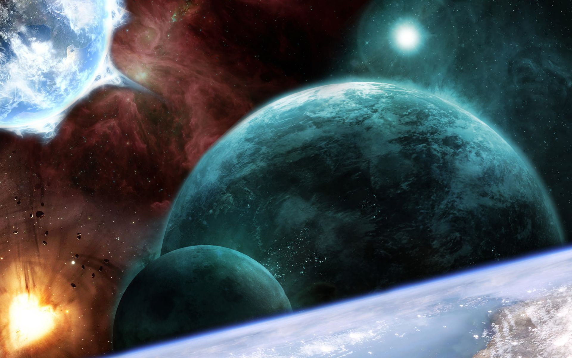 Handy-Wallpaper Planeten, Science Fiction kostenlos herunterladen.