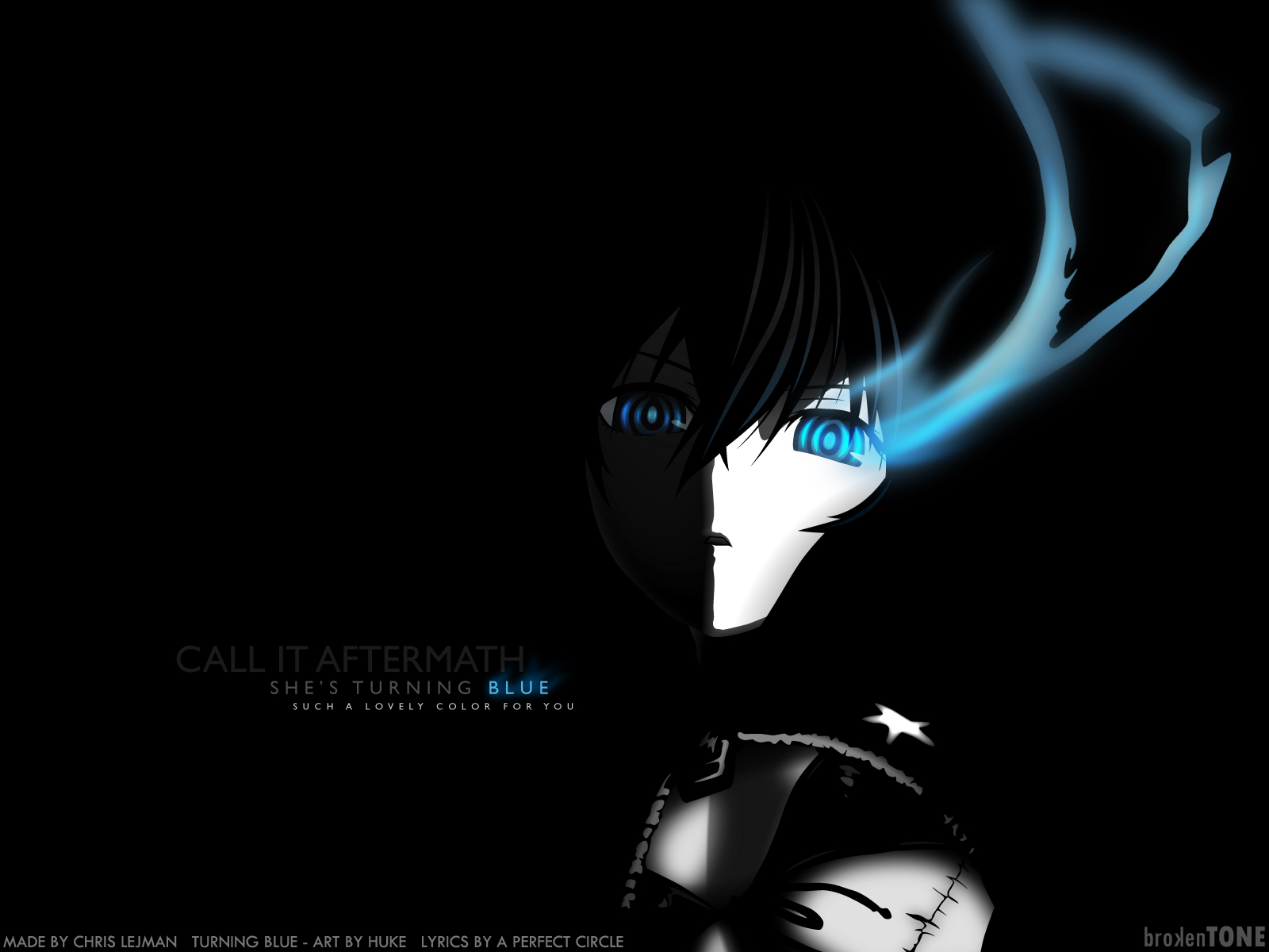 Download mobile wallpaper Anime, Black Rock Shooter for free.