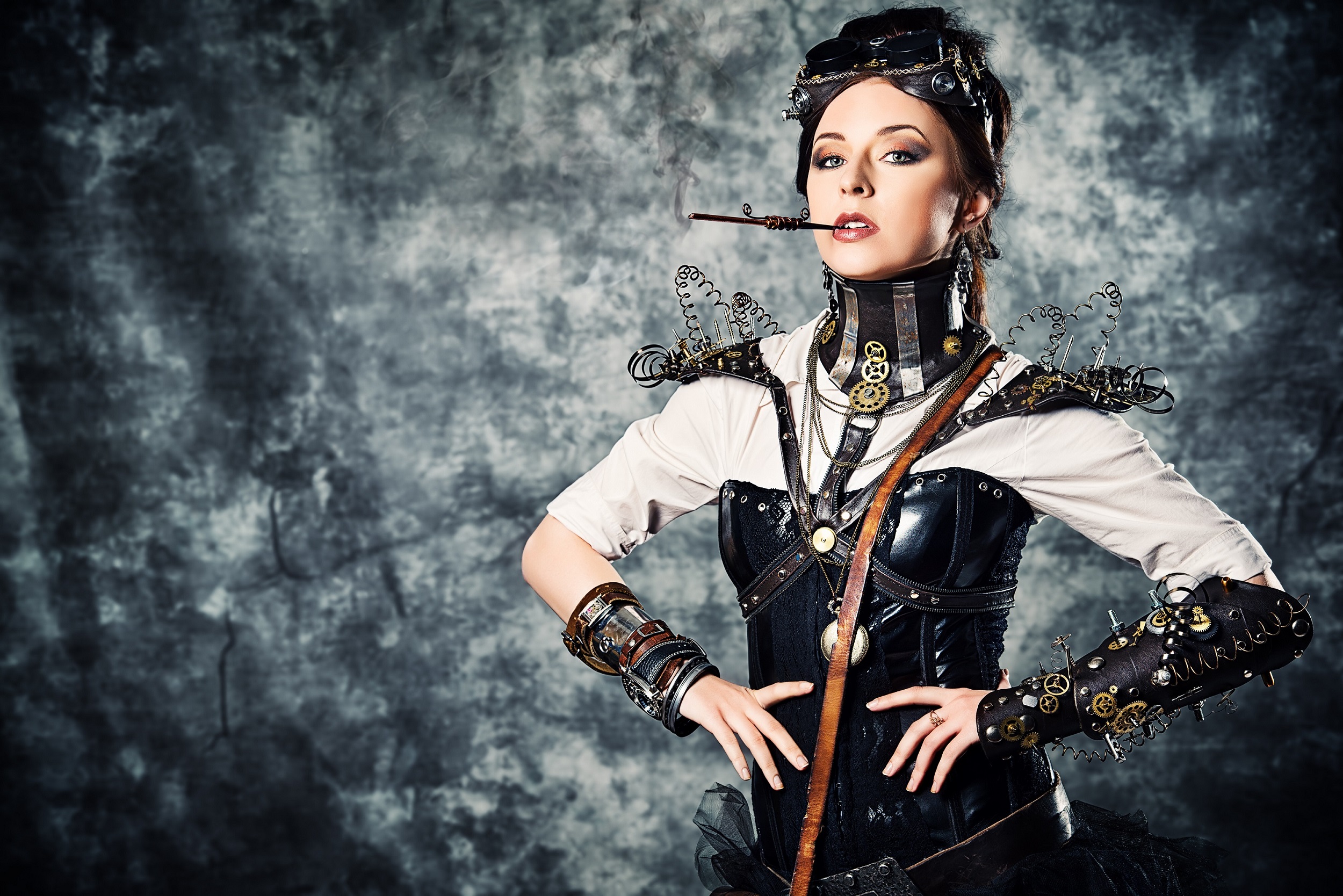 Free download wallpaper Model, Women, Steampunk, Cosplay on your PC desktop