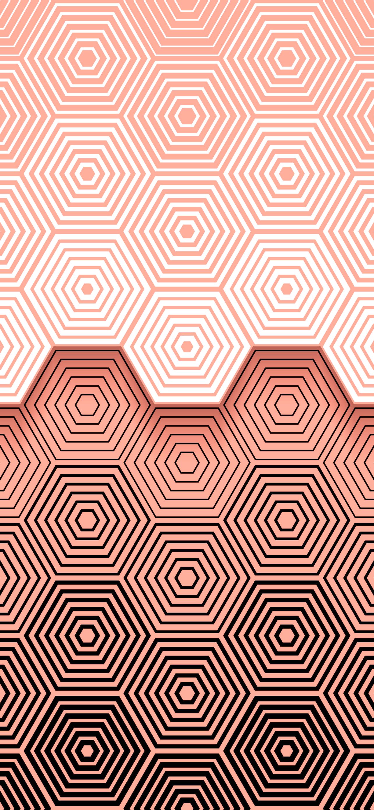 Download mobile wallpaper Pattern, Artistic, Hexagon, Minimalist for free.