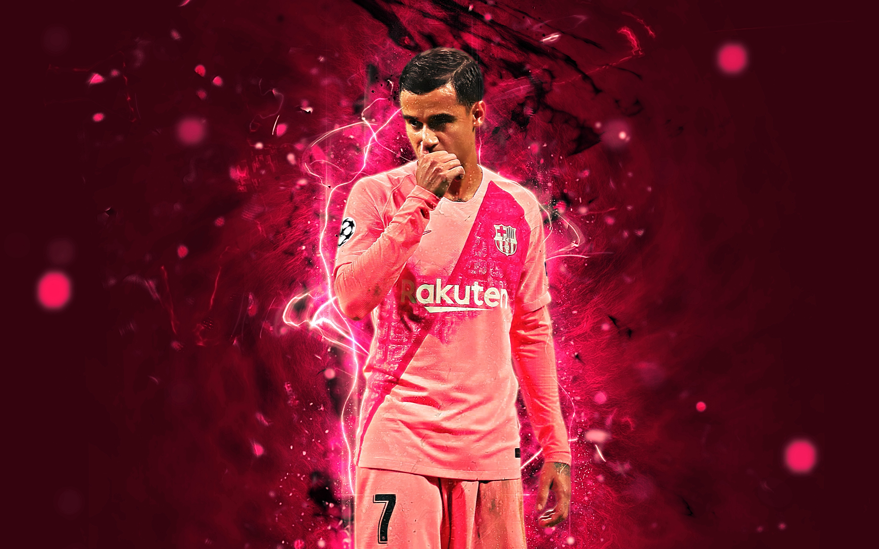 Download mobile wallpaper Sports, Soccer, Fc Barcelona, Brazilian, Philippe Coutinho for free.