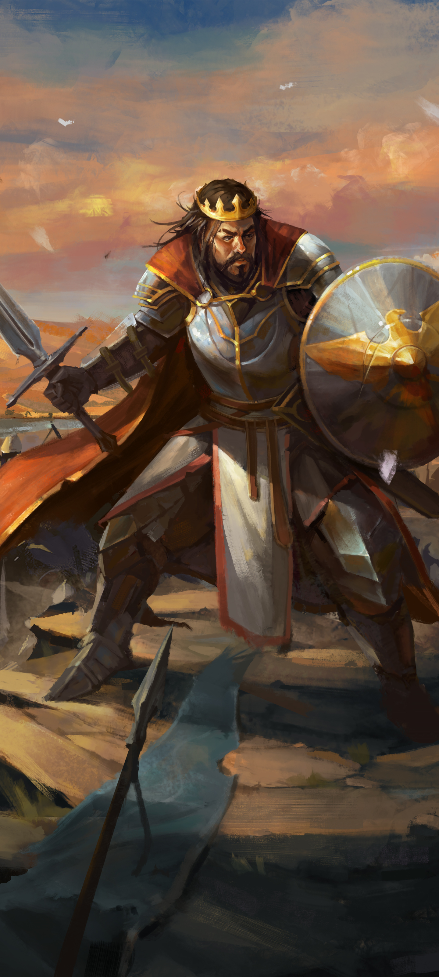 Download mobile wallpaper Fantasy, Warrior, Knight, Armor for free.