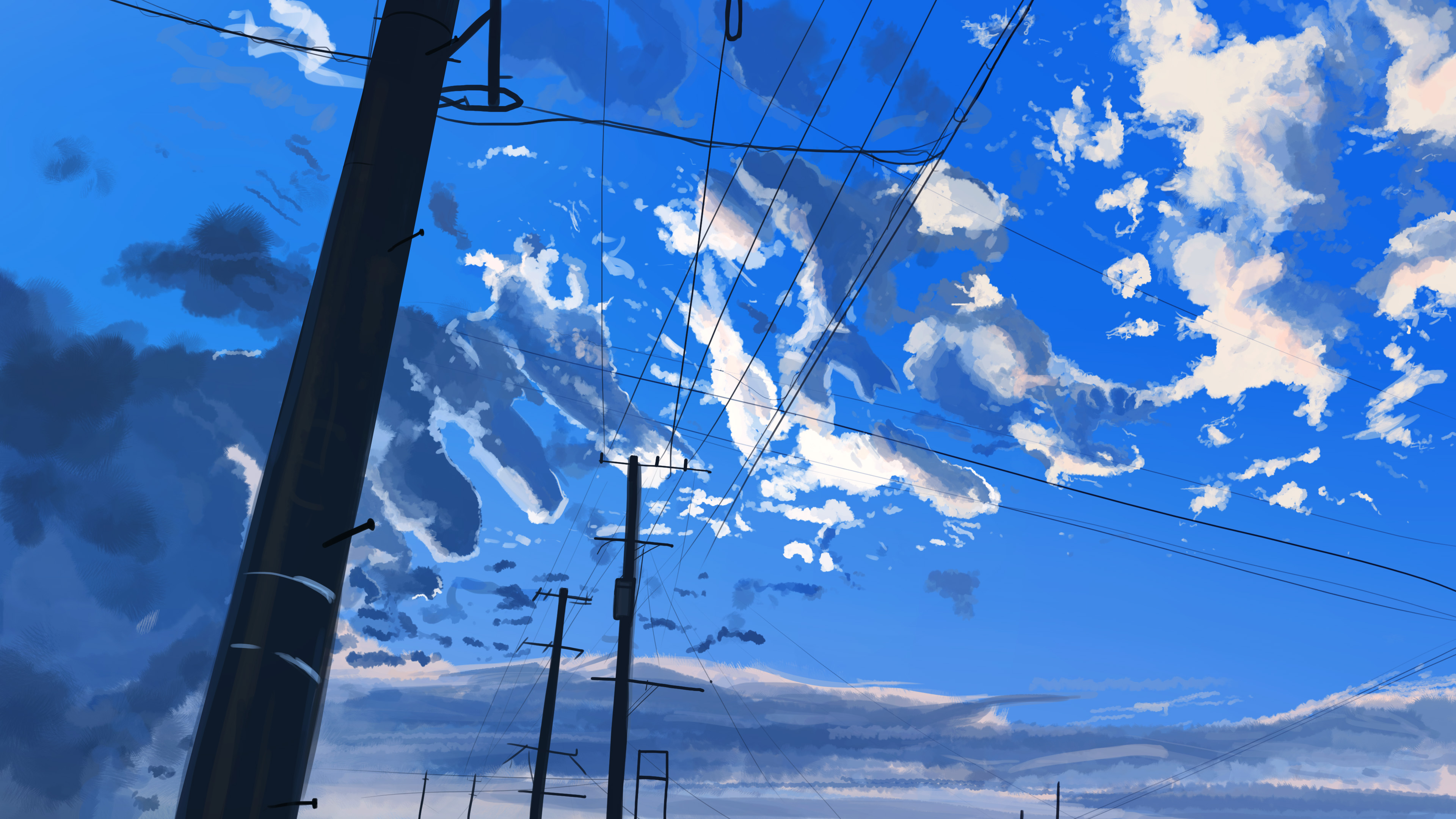 Download mobile wallpaper Anime, Sky, Cloud, Original for free.