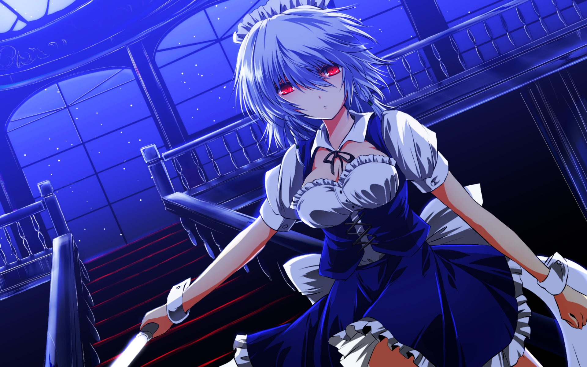 Téléchargez gratuitement l'image Animé, Touhou, Sakuya Izayoi sur le bureau de votre PC