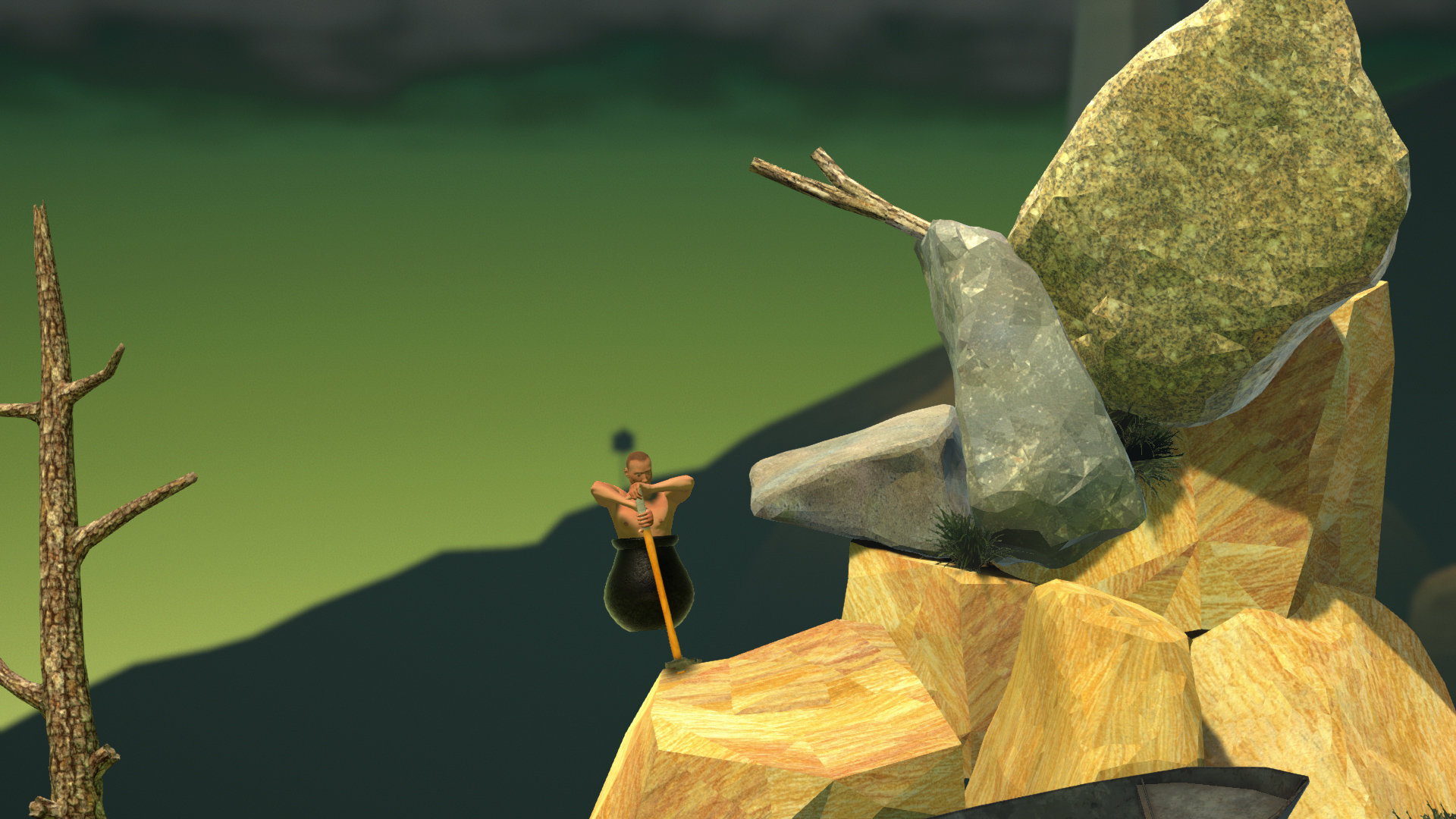 Getting Over It With Bennett Foddy iPhone wallpapers