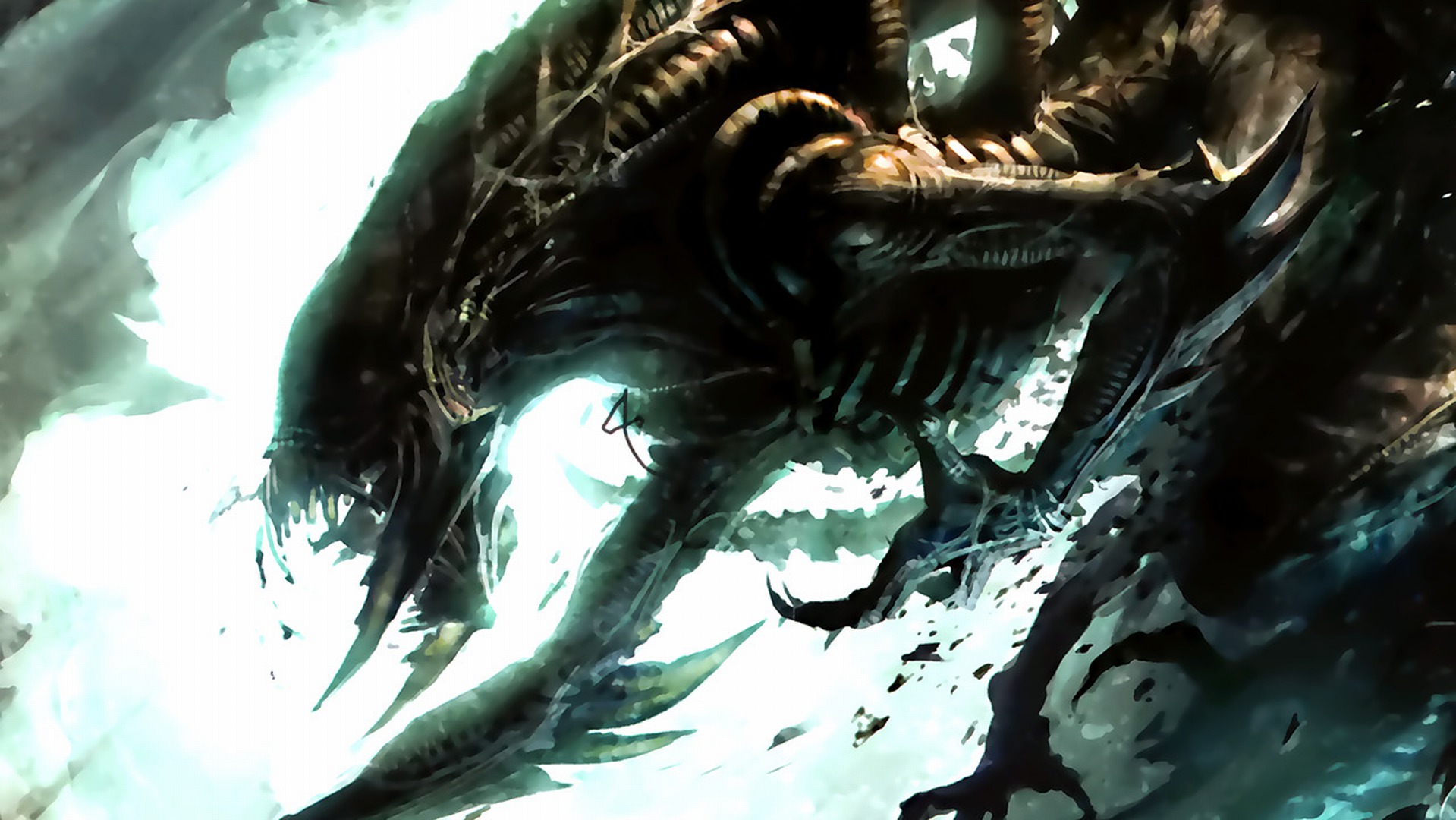 Free download wallpaper Alien, Dark, Creature on your PC desktop