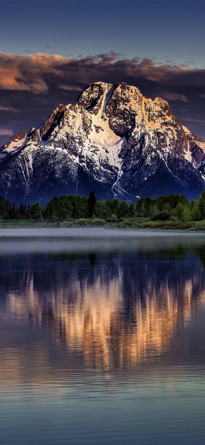 Download mobile wallpaper Mountains, Mountain, Earth, River for free.